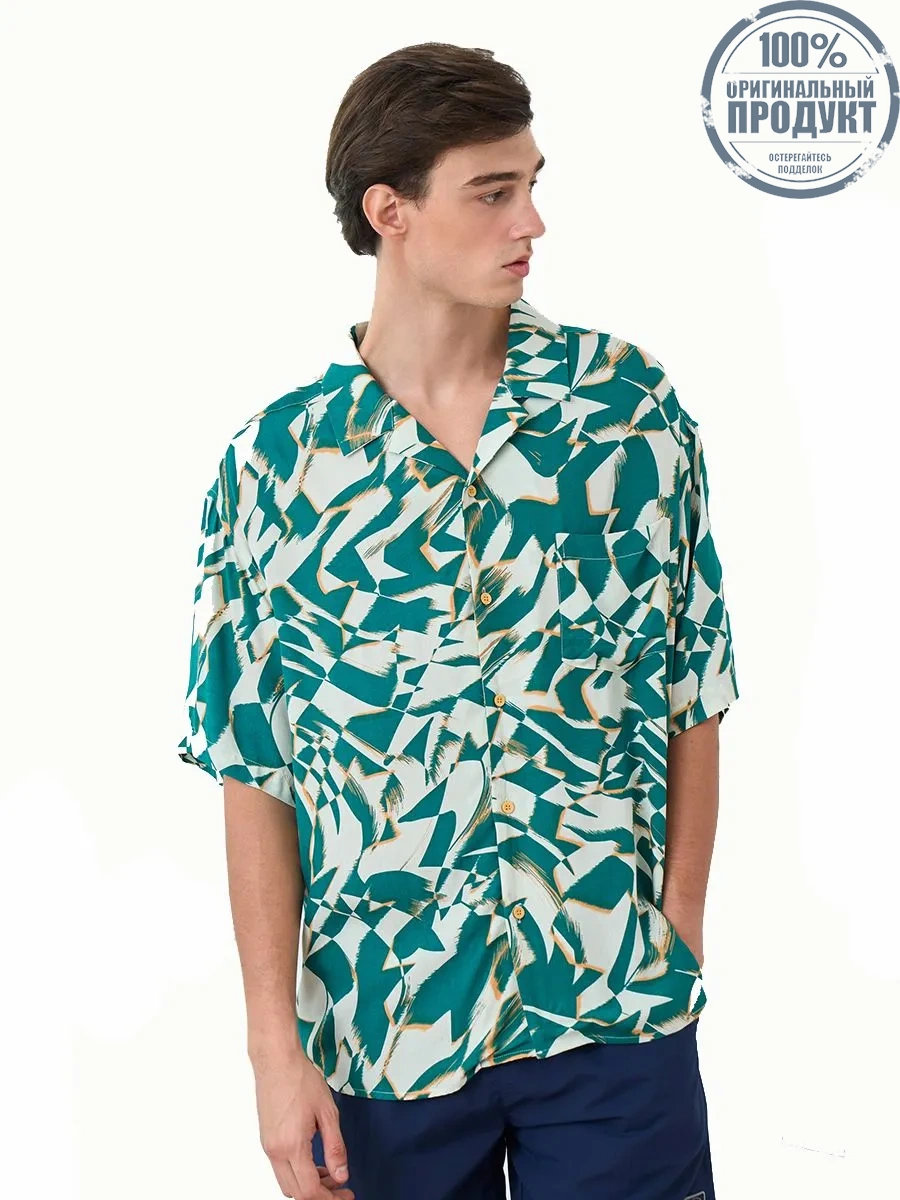 OASIS Men's Short sleeve Shirt Green OASIS Men's Short sleeve Shirt Green