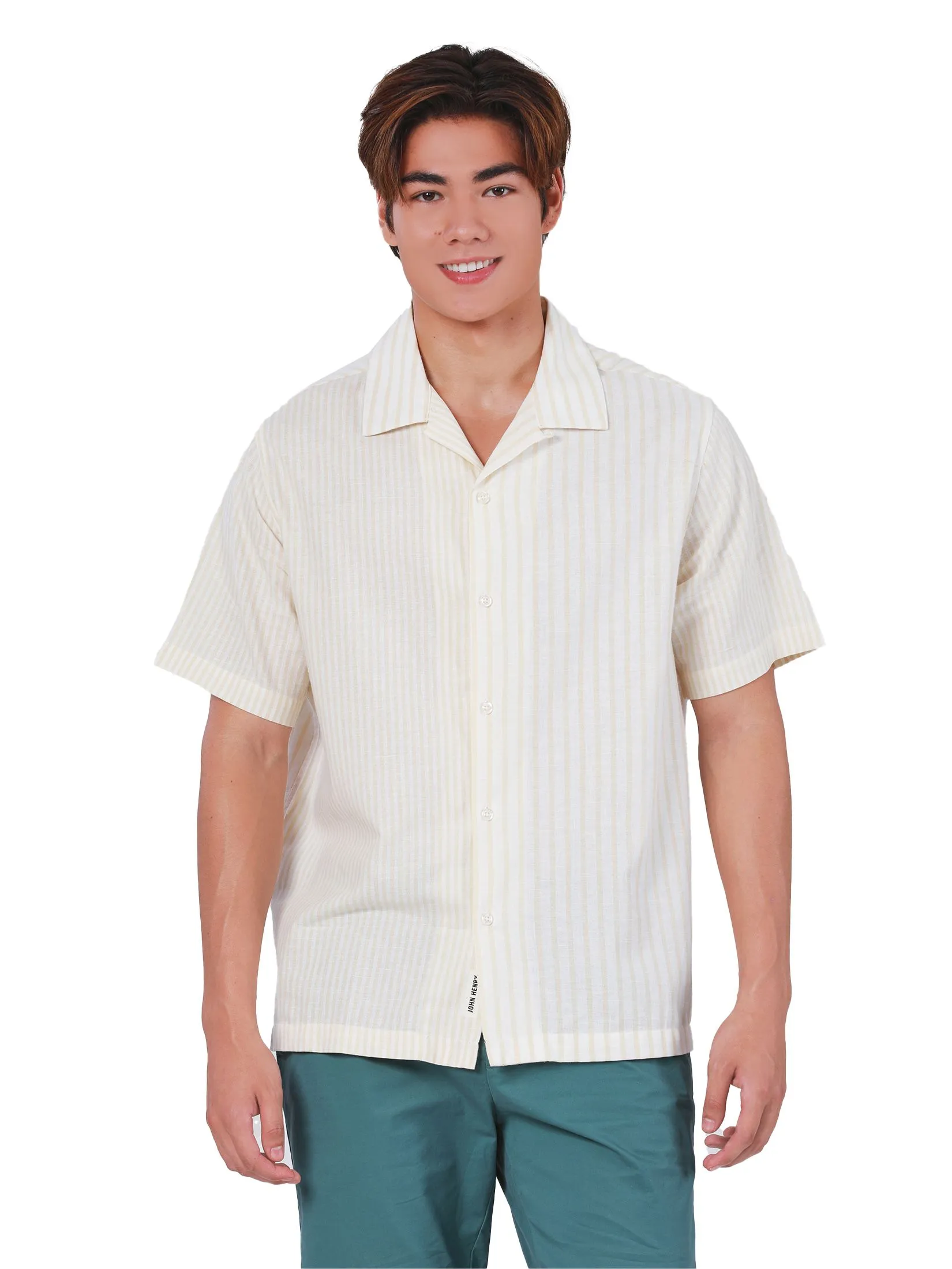 JOHN HENRY Men's Short Sleeves Hawaii Shirts (Relaxed Fit) REJUVENATE VACATION Beige JOHN HENRY Men's Short Sleeves Hawaii Shirts (Relaxed Fit) REJUVENATE VACATION Beige