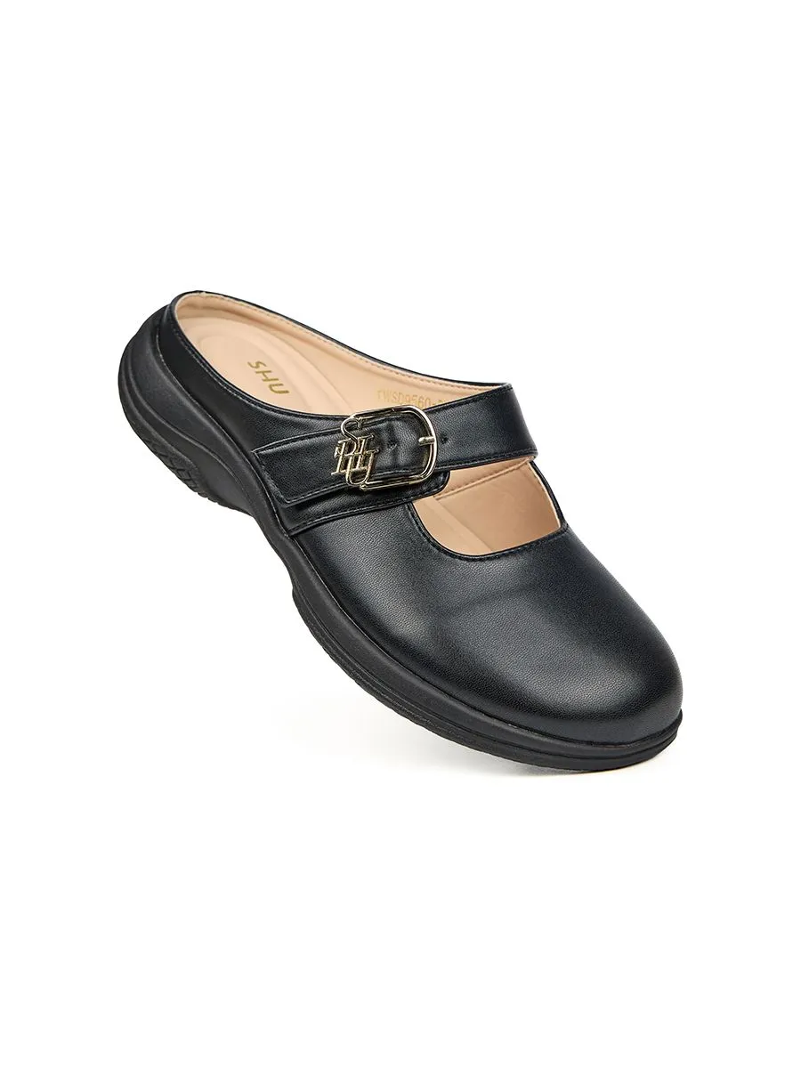 SHU WOMEN  COMFORT MARY JANE SIGNET BELT - BLACK SHU WOMEN  COMFORT MARY JANE SIGNET BELT - BLACK