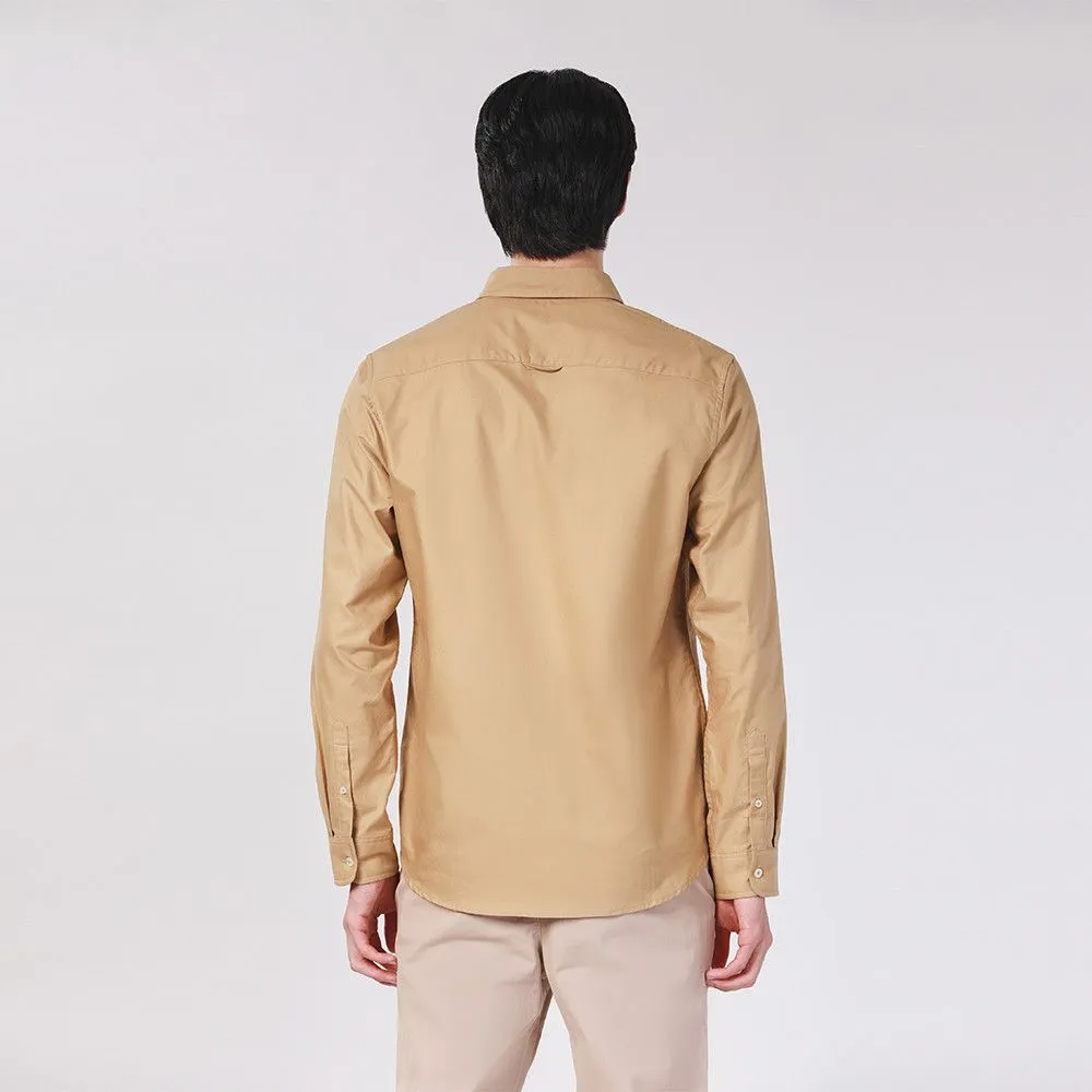 JOHN HENRY Men's Long Sleeves Shirts (Slim Fit) ESSENTIALS Khaki JOHN HENRY Men's Long Sleeves Shirts (Slim Fit) ESSENTIALS Khaki