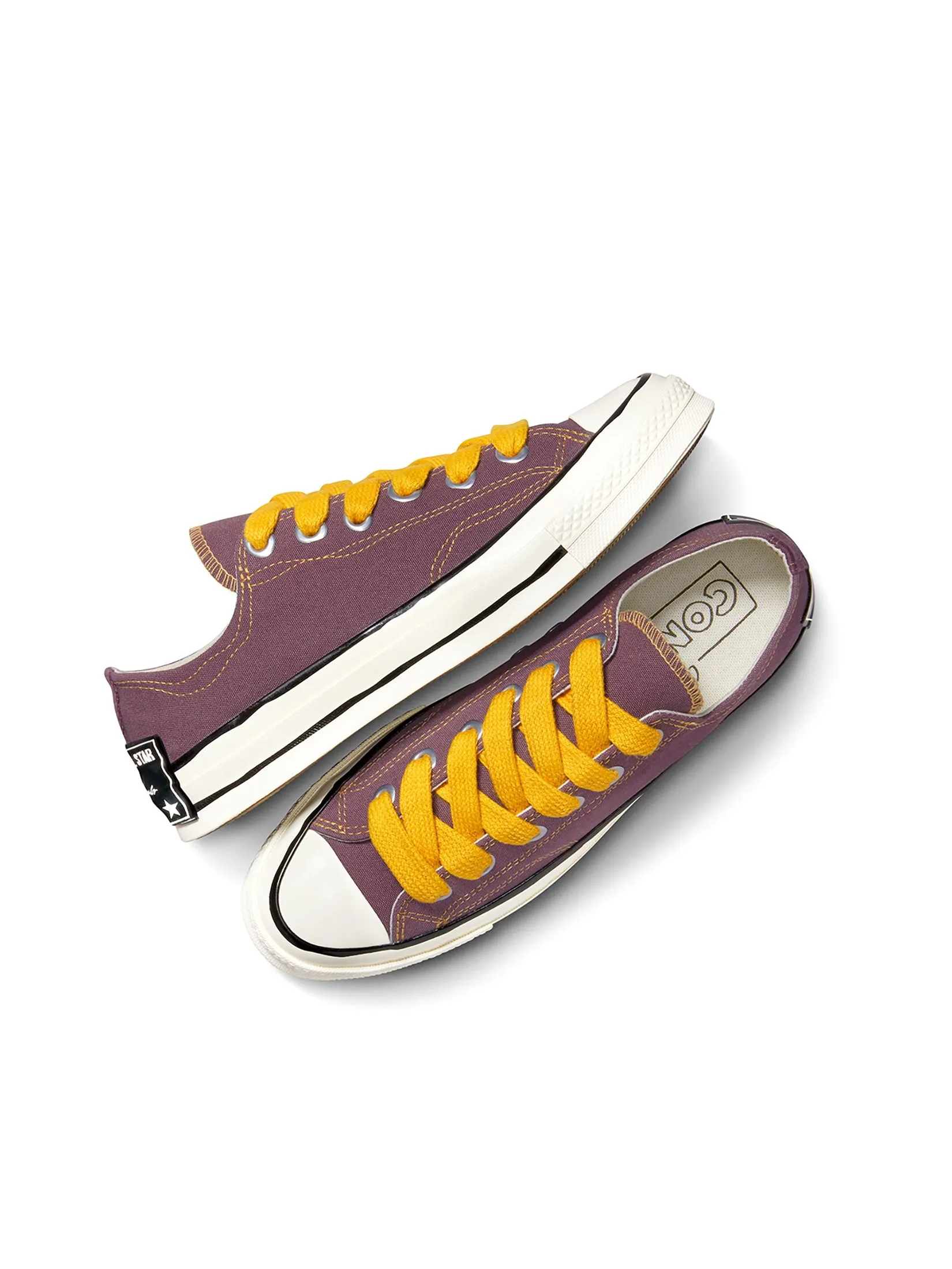 CONVERSE Men Sneakers Chuck 70 Sketch Ox Purple Trail Mixed/Sunflower Gold/Egret CONVERSE Men Sneakers Chuck 70 Sketch Ox Purple Trail Mixed/Sunflower Gold/Egret