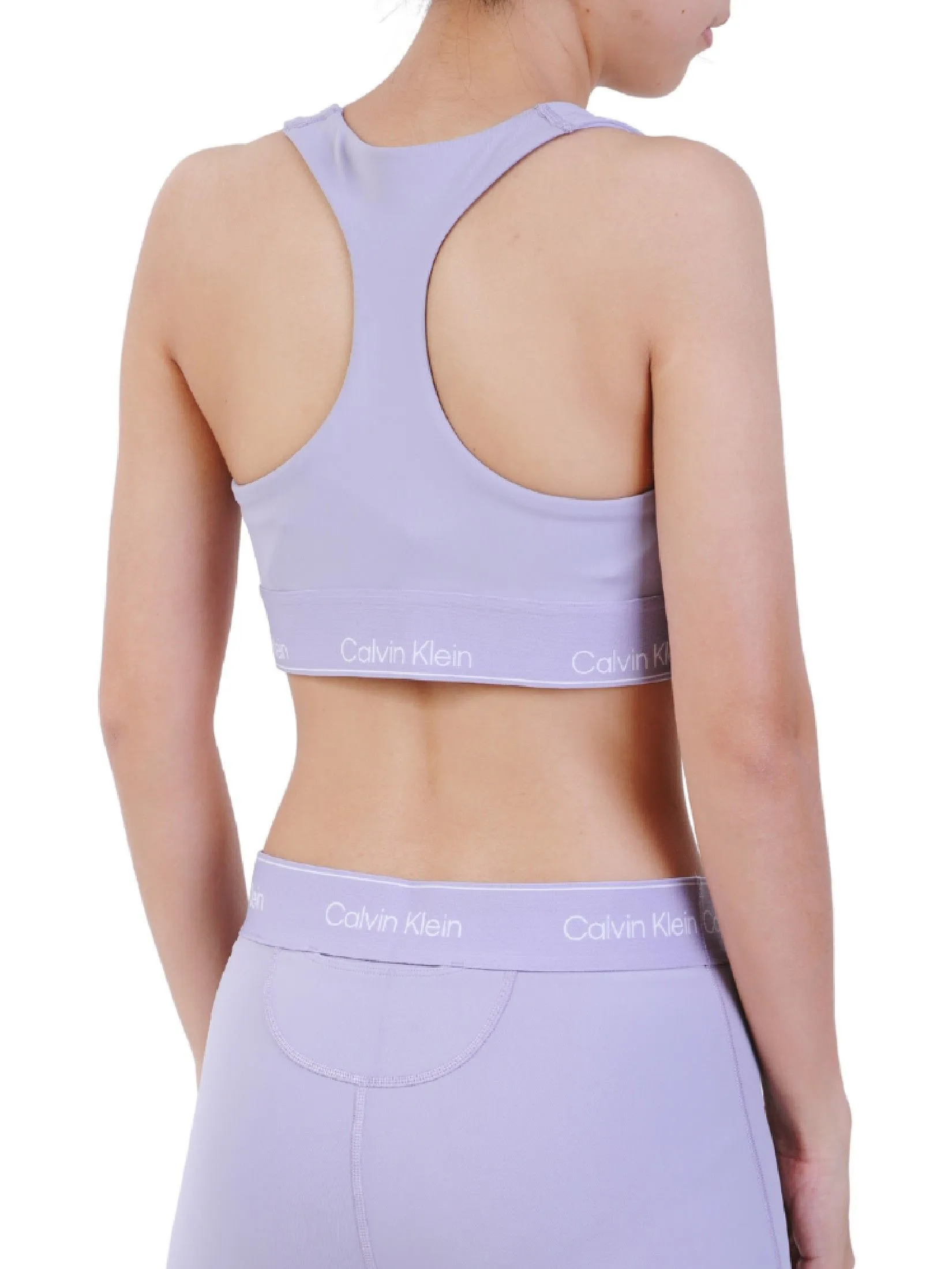 CALVIN KLEIN Women's Essentials Modern Medium Support Bra Violet CALVIN KLEIN Women's Essentials Modern Medium Support Bra Violet