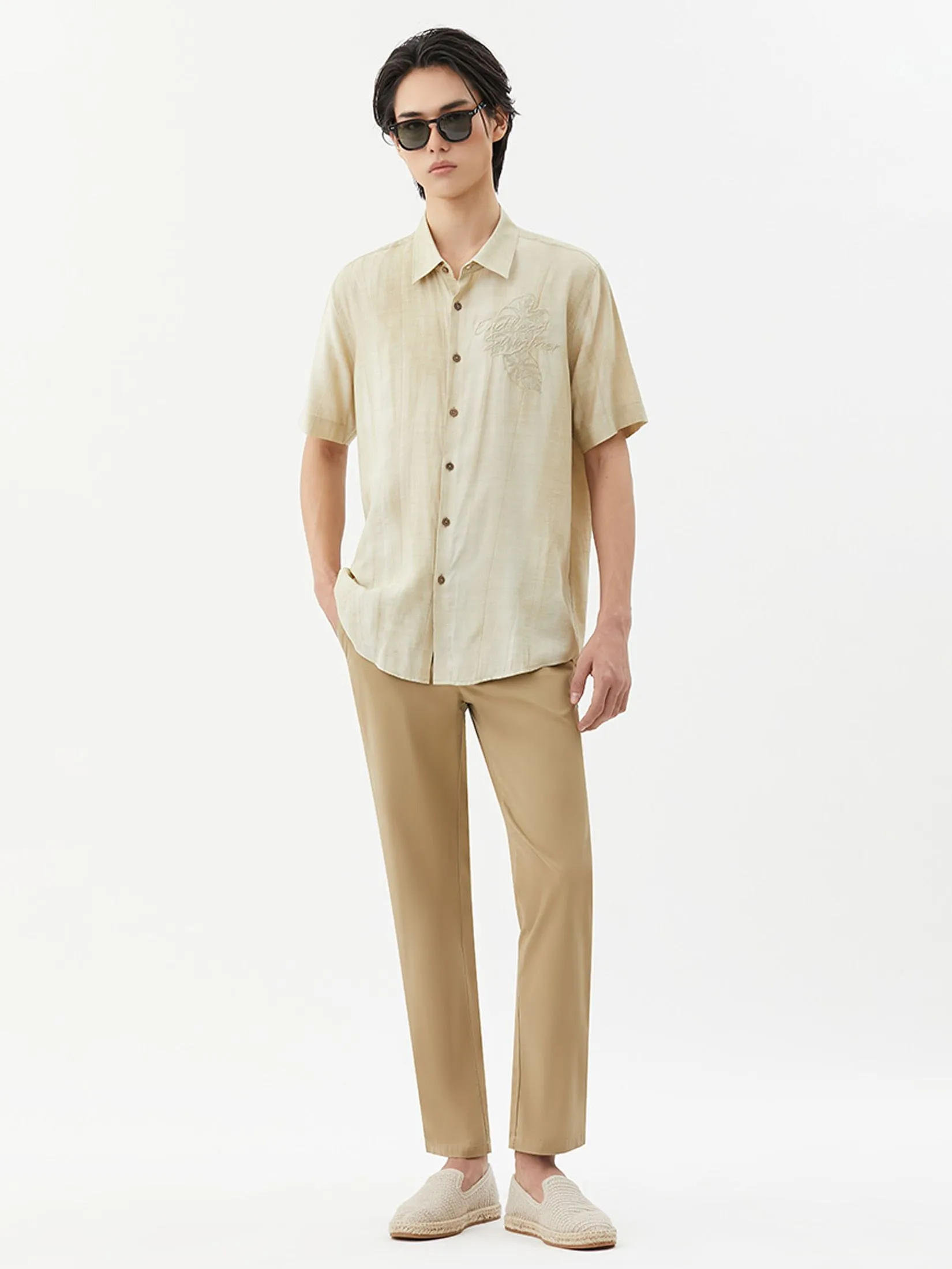 DAPPER DAPPER Endless Summer Shirt Beige DAPPER DAPPER Endless Summer Shirt Beige