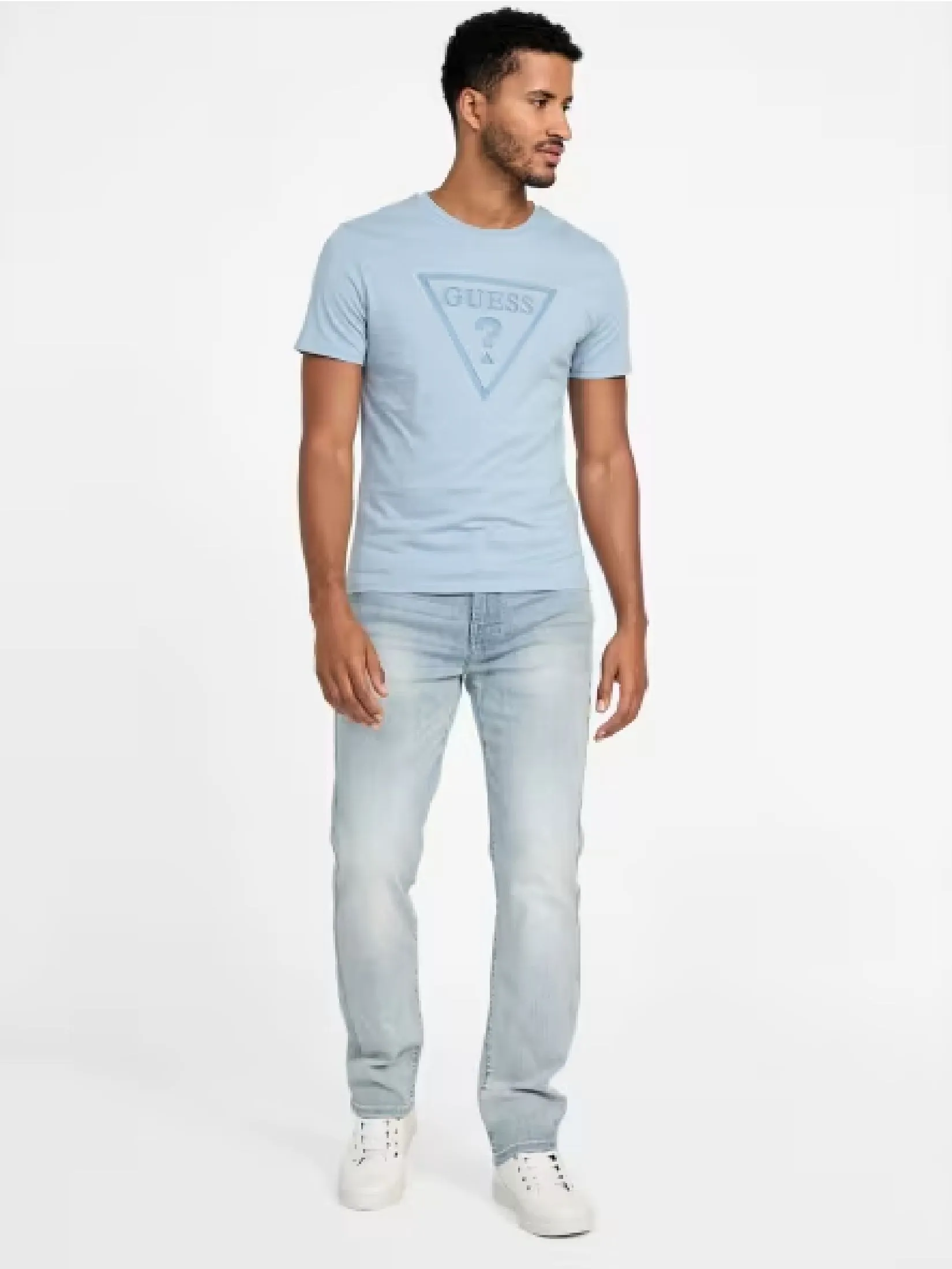 GUESS GUESS MEN  Eco Kris Logo Tee X4GI00KAK91 - Blue GUESS GUESS MEN  Eco Kris Logo Tee X4GI00KAK91 - Blue
