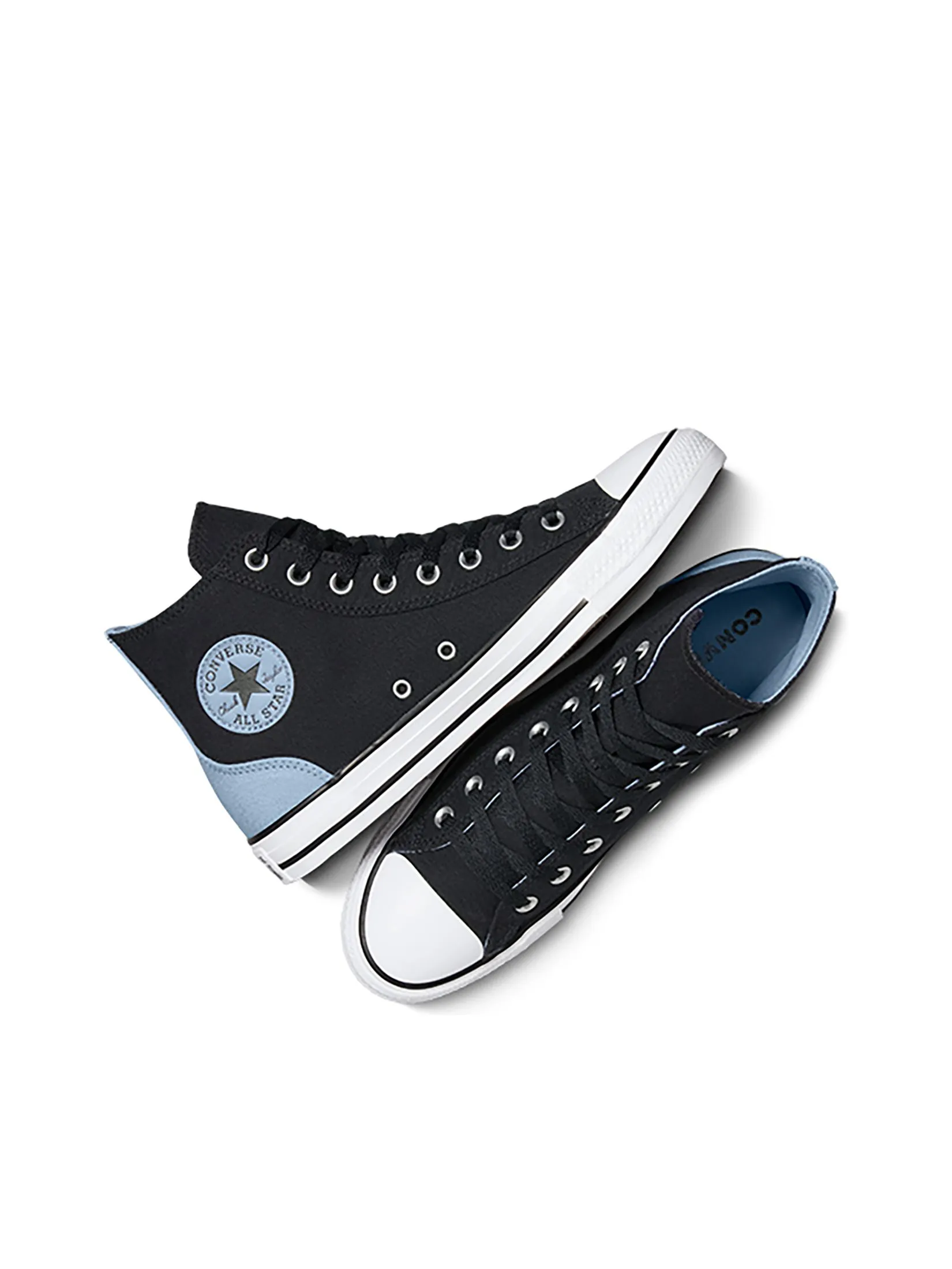 CONVERSE Men Sneakers CTAS Everyday Essentials Hi Black/Out Of The Blue/White CONVERSE Men Sneakers CTAS Everyday Essentials Hi Black/Out Of The Blue/White