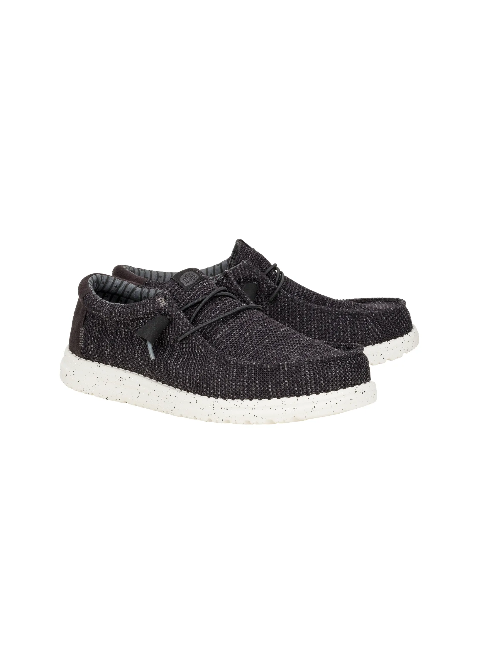 HEYDUDE WALLY STRETCH SOX - BLACK/WHITE HEYDUDE WALLY STRETCH SOX - BLACK/WHITE