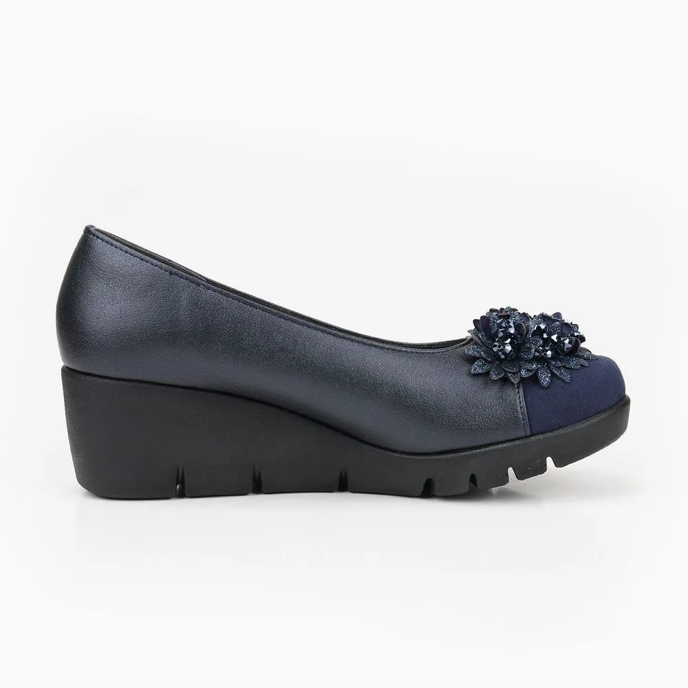 JOLI SNOB Navy Comfort High Heels FC-39618 JOLI SNOB Navy Comfort High Heels FC-39618