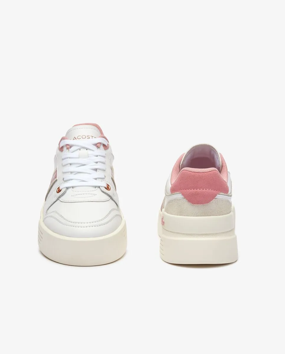 LACOSTE Women’s L002 Evo Leather Trainers White LACOSTE Women’s L002 Evo Leather Trainers White