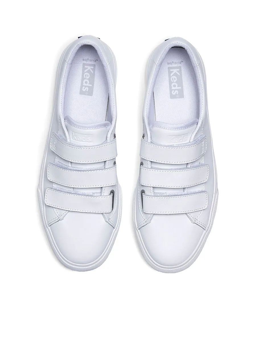 KEDS Women Jump Kick V Leather White KEDS Women Jump Kick V Leather White