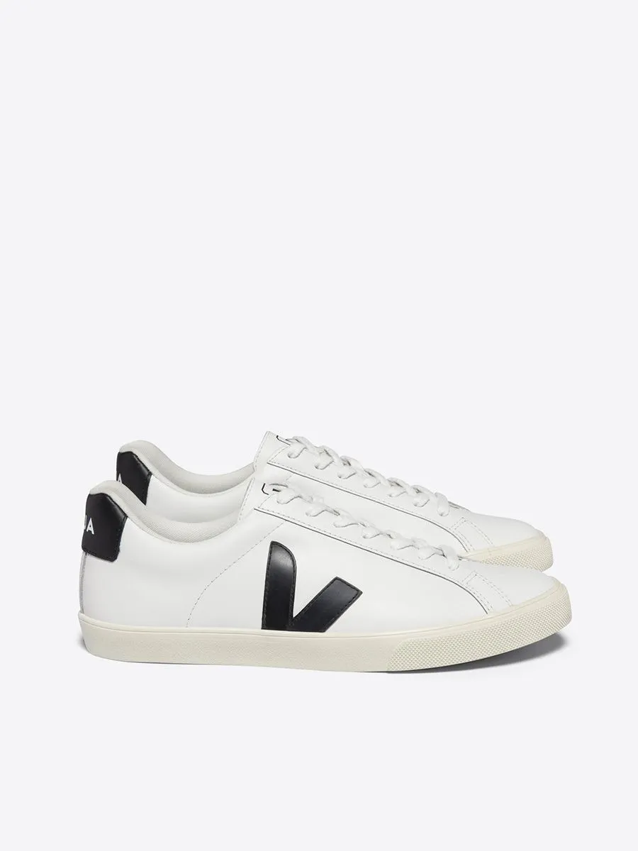VEJA Men Sneaker Esplar Logo Leather Extra White Black VEJA Men Sneaker Esplar Logo Leather Extra White Black