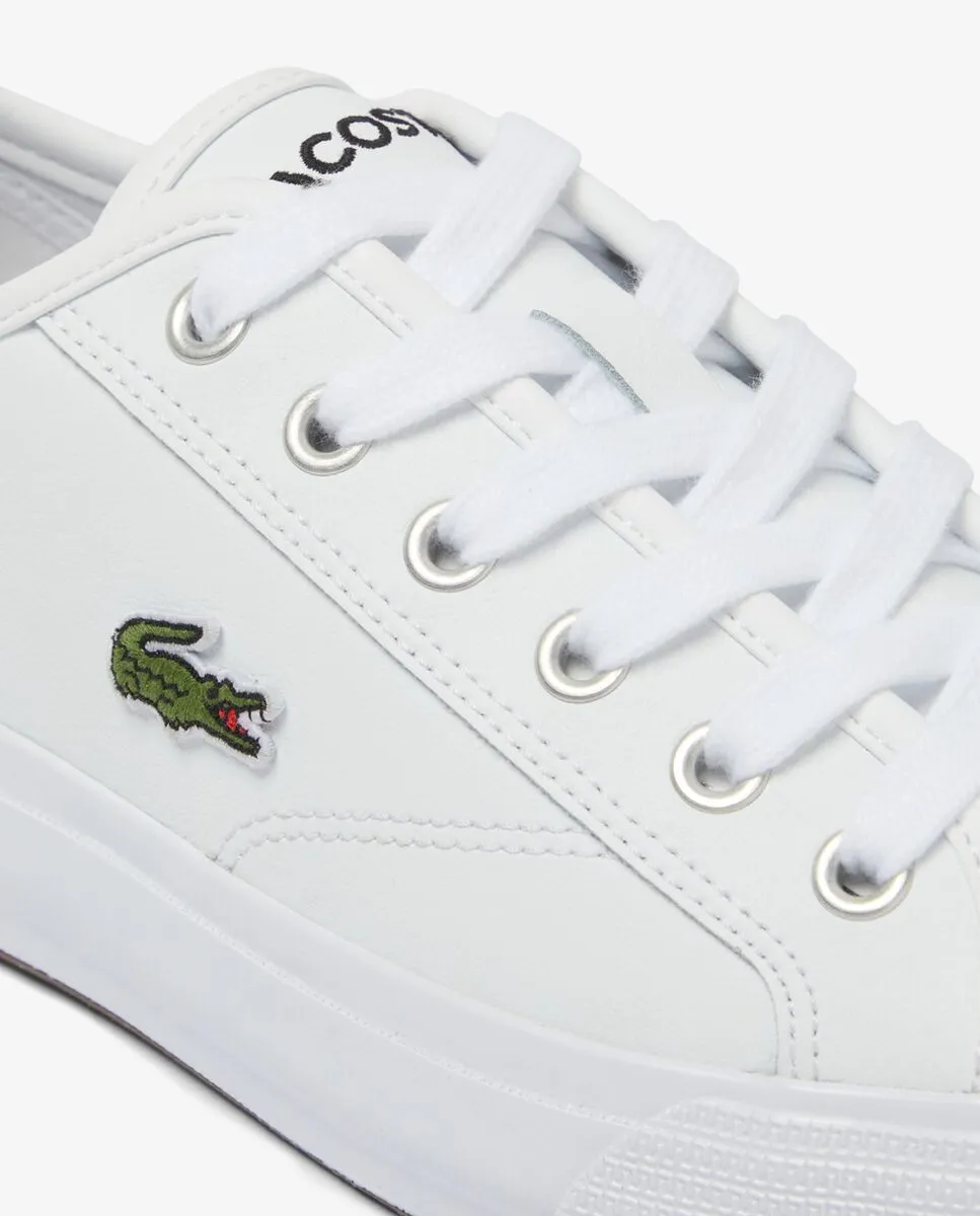 LACOSTE Women’s Backcourt Leather Sneakers White LACOSTE Women’s Backcourt Leather Sneakers White