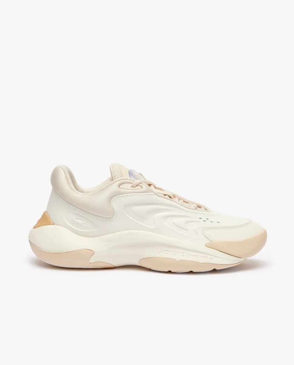 LACOSTE Women’s Aceline Trainers White/Light Brown LACOSTE Women’s Aceline Trainers White/Light Brown