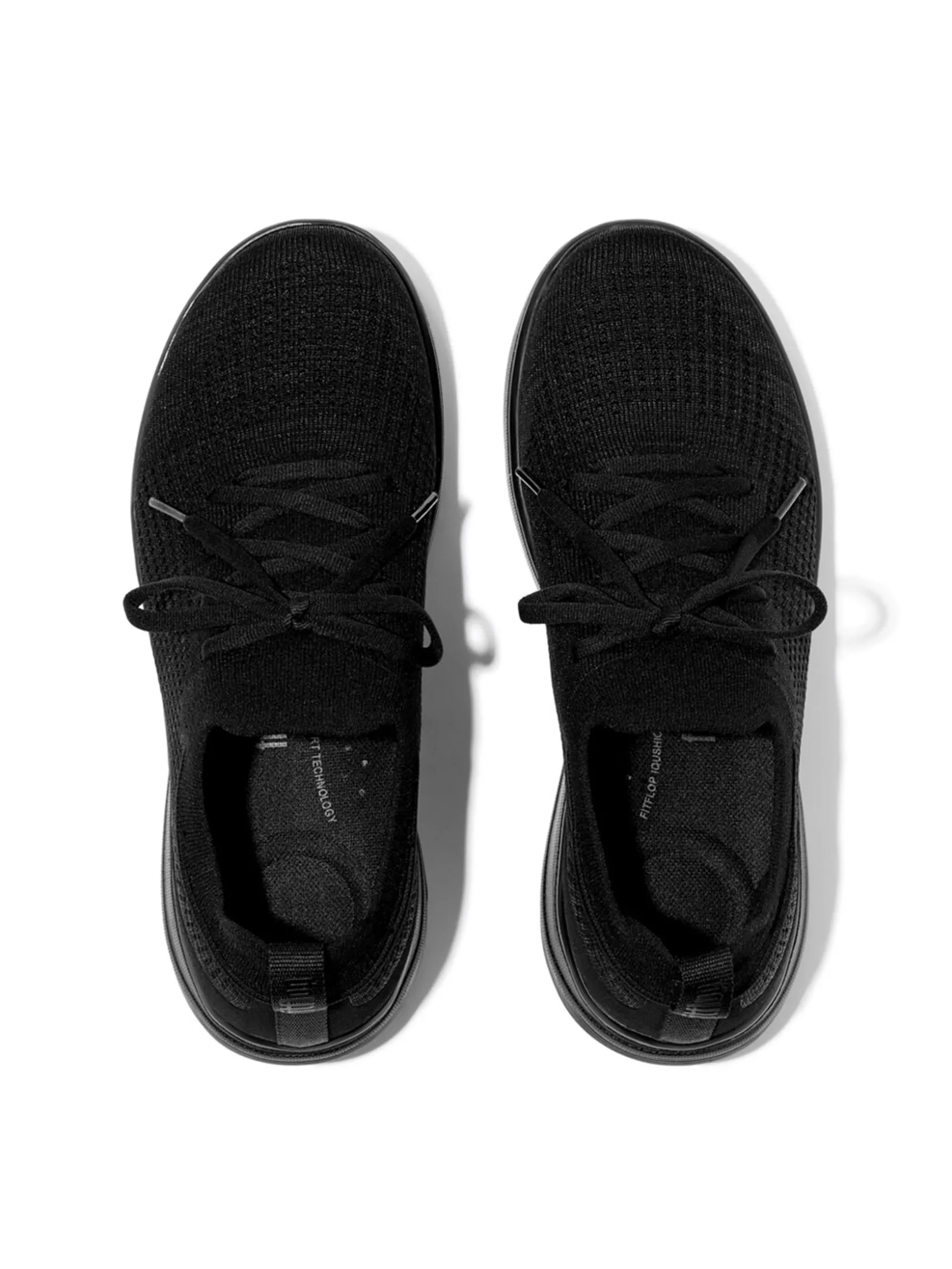 FitFlop™ WOMEN'S SUPER-Q KNIT SLIP-ON LACED BLACK FitFlop™ WOMEN'S SUPER-Q KNIT SLIP-ON LACED BLACK