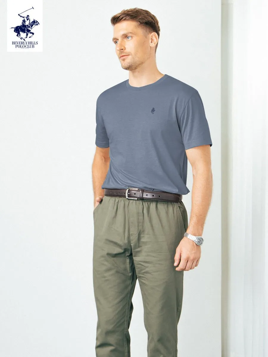 BEVERLY HILLS POLO CLUB Dark blue Unisex T-Shirt REGULAR-FIT Model BNSP102