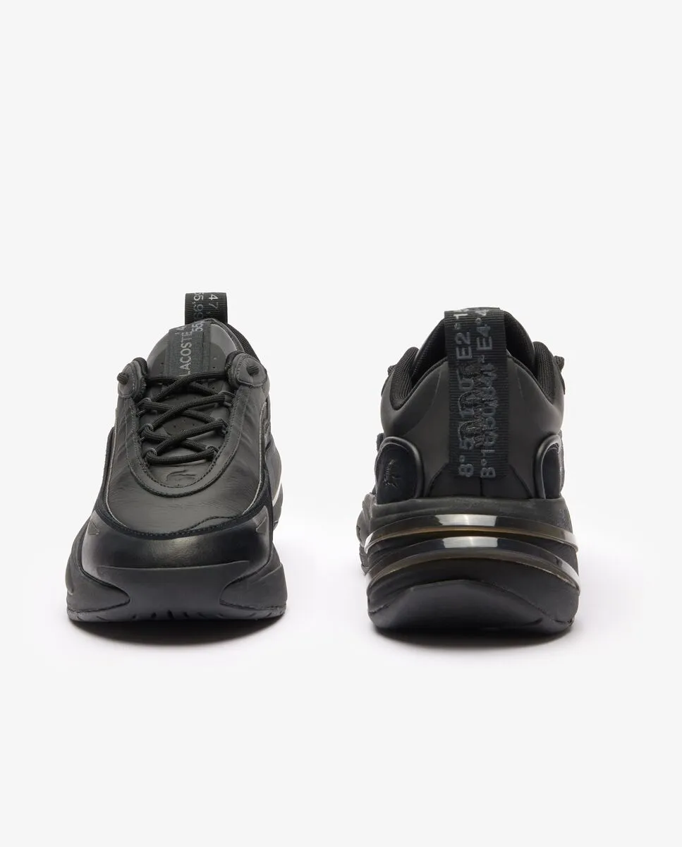 LACOSTE Black Men’s Audyssor Leather Trainers LACOSTE Black Men’s Audyssor Leather Trainers