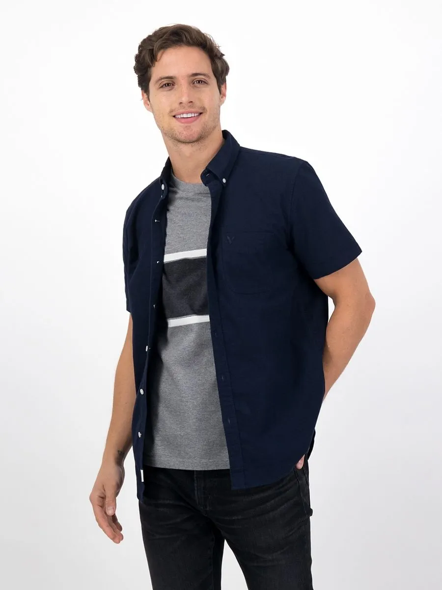 American Eagle 2106 INT SS CF BTD PC DYE OXFORD W EAGLE 410 NAVY American Eagle 2106 INT SS CF BTD PC DYE OXFORD W EAGLE 410 NAVY