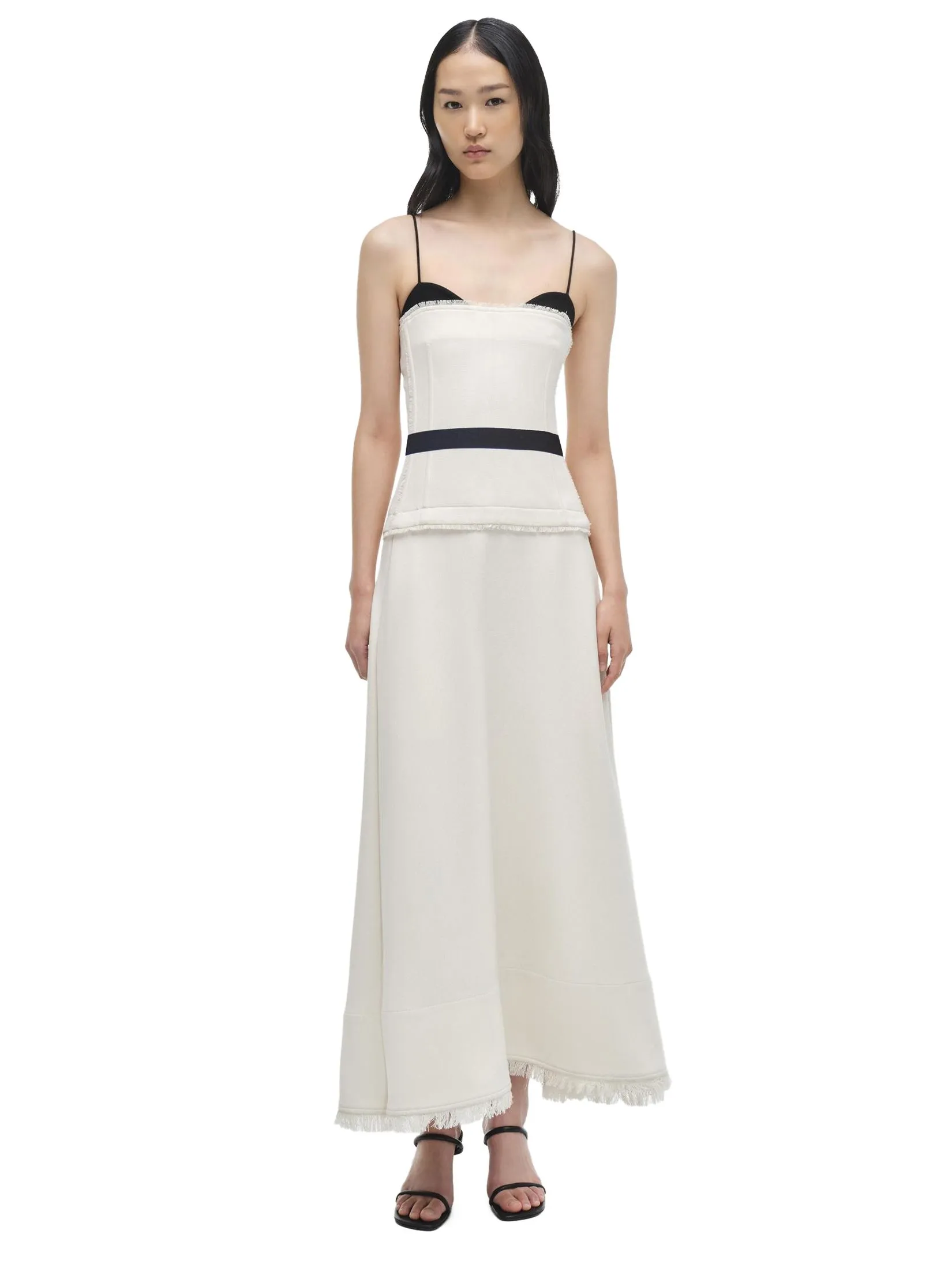 SIMKHAI Women Midi Dress Quinlin Bustier Snow Multi SIMKHAI Women Midi Dress Quinlin Bustier Snow Multi