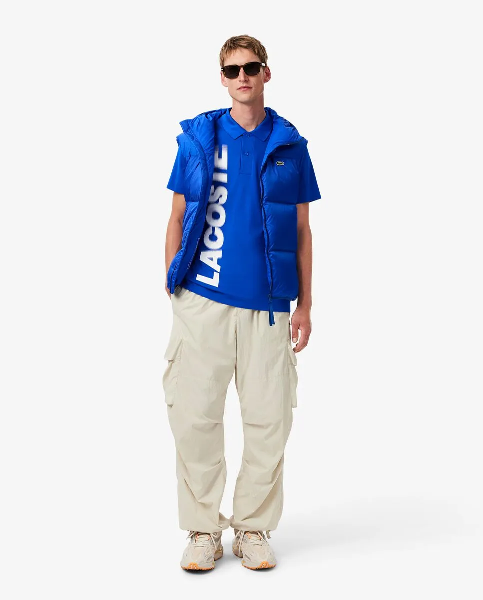 LACOSTE Regular Fit Lacoste Movement Polo Shirt Blue LACOSTE Regular Fit Lacoste Movement Polo Shirt Blue