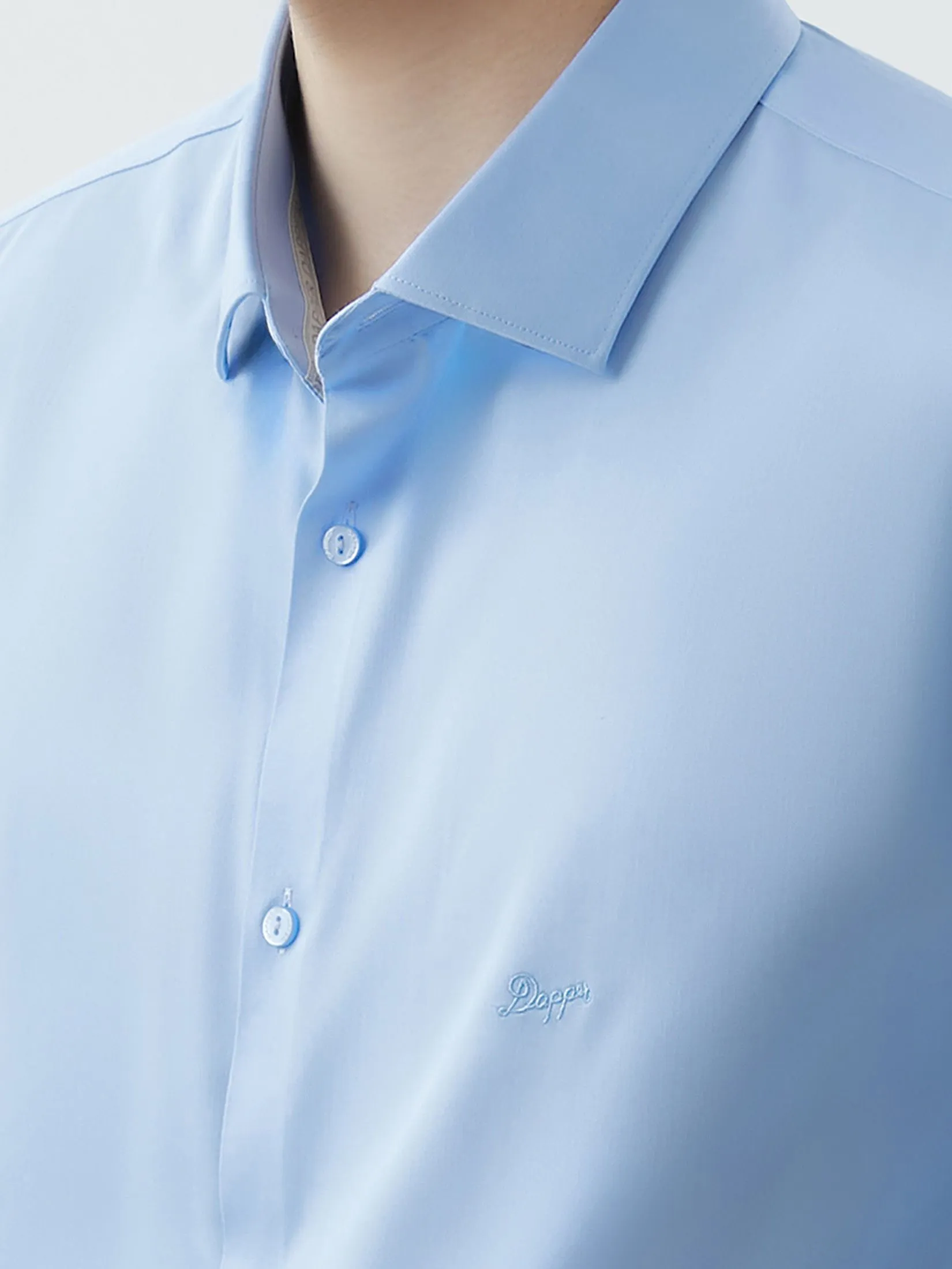 DAPPER DAPPER NO MORE IRON Regular Fit Shirt Blue DAPPER DAPPER NO MORE IRON Regular Fit Shirt Blue