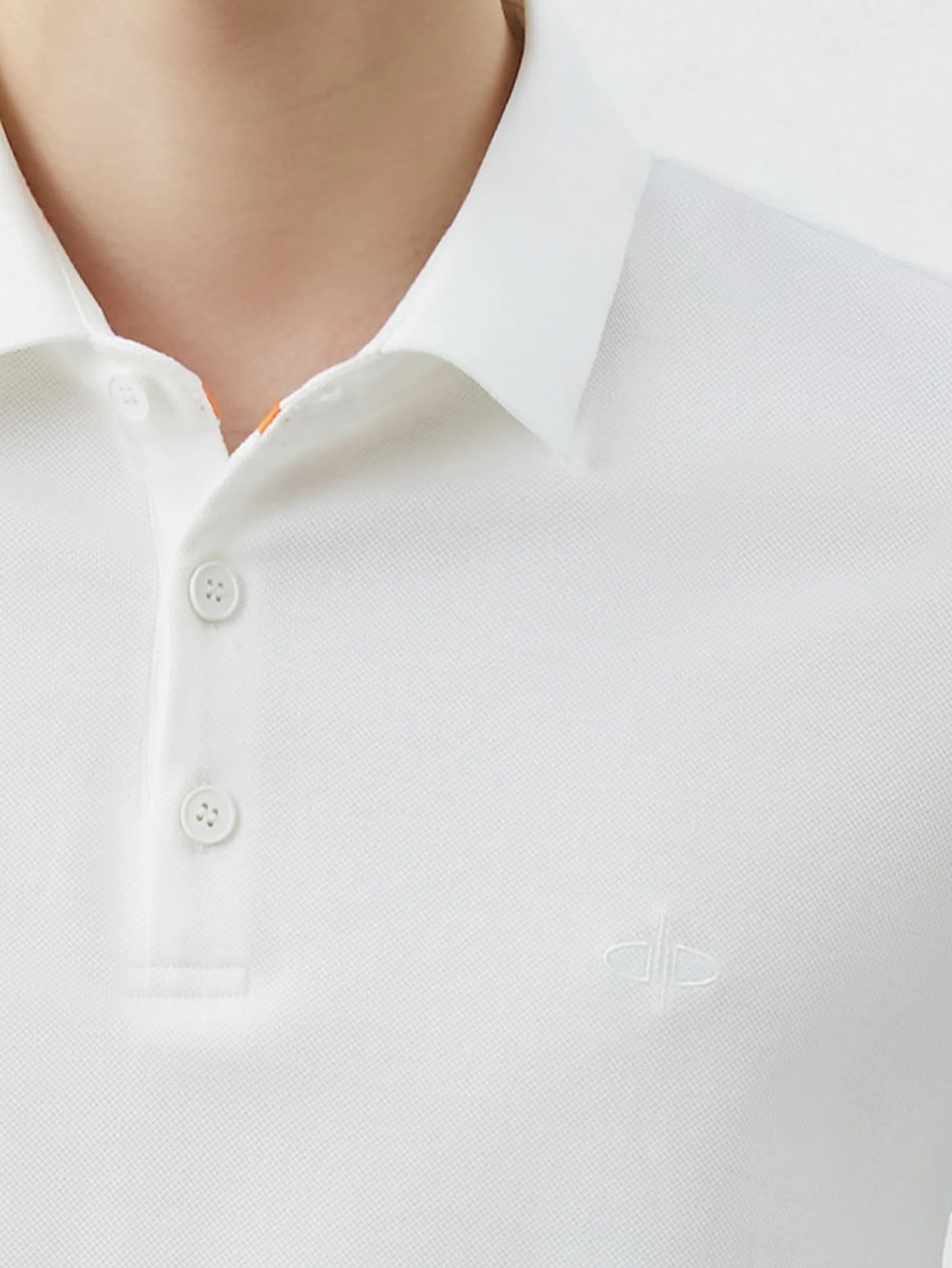 DAPPER DAPPER DP Iconic Polo Shirt White DAPPER DAPPER DP Iconic Polo Shirt White