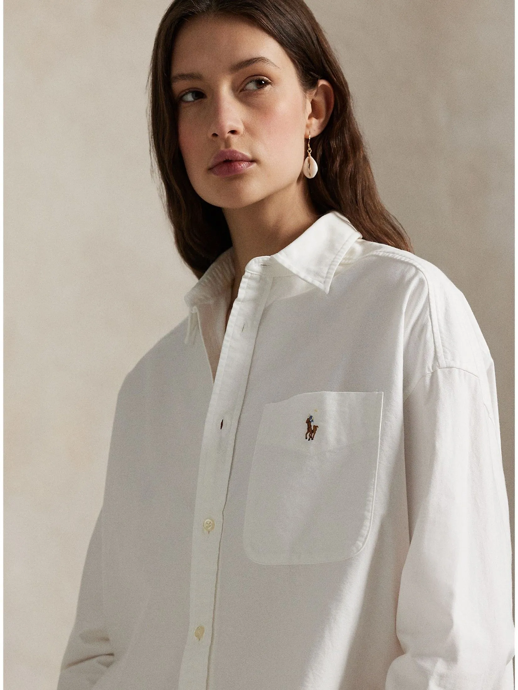 POLO RALPH LAUREN Shirt Women WMPOSHTNDO20904 White POLO RALPH LAUREN Shirt Women WMPOSHTNDO20904 White