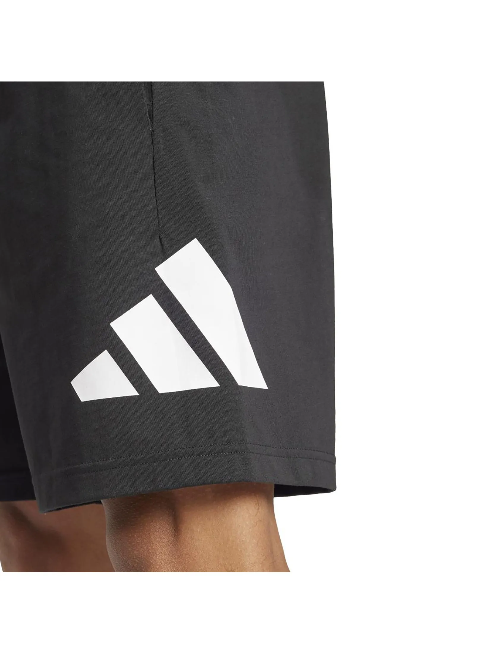 ADIDAS Men Shorts Essentials Big Logo Single Jersey Black / White ADIDAS Men Shorts Essentials Big Logo Single Jersey Black / White
