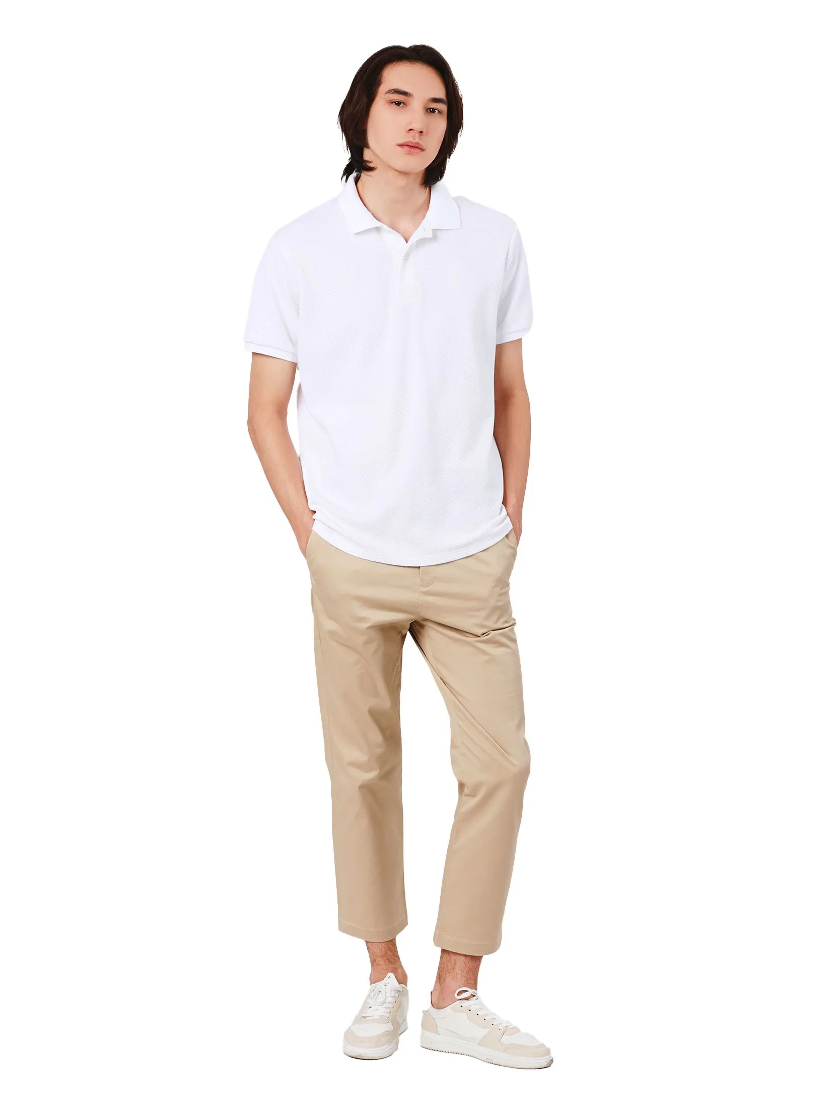 JOHN HENRY Men's Polo (Slim Fit) Rejuvenate Vacation Off White JOHN HENRY Men's Polo (Slim Fit) Rejuvenate Vacation Off White