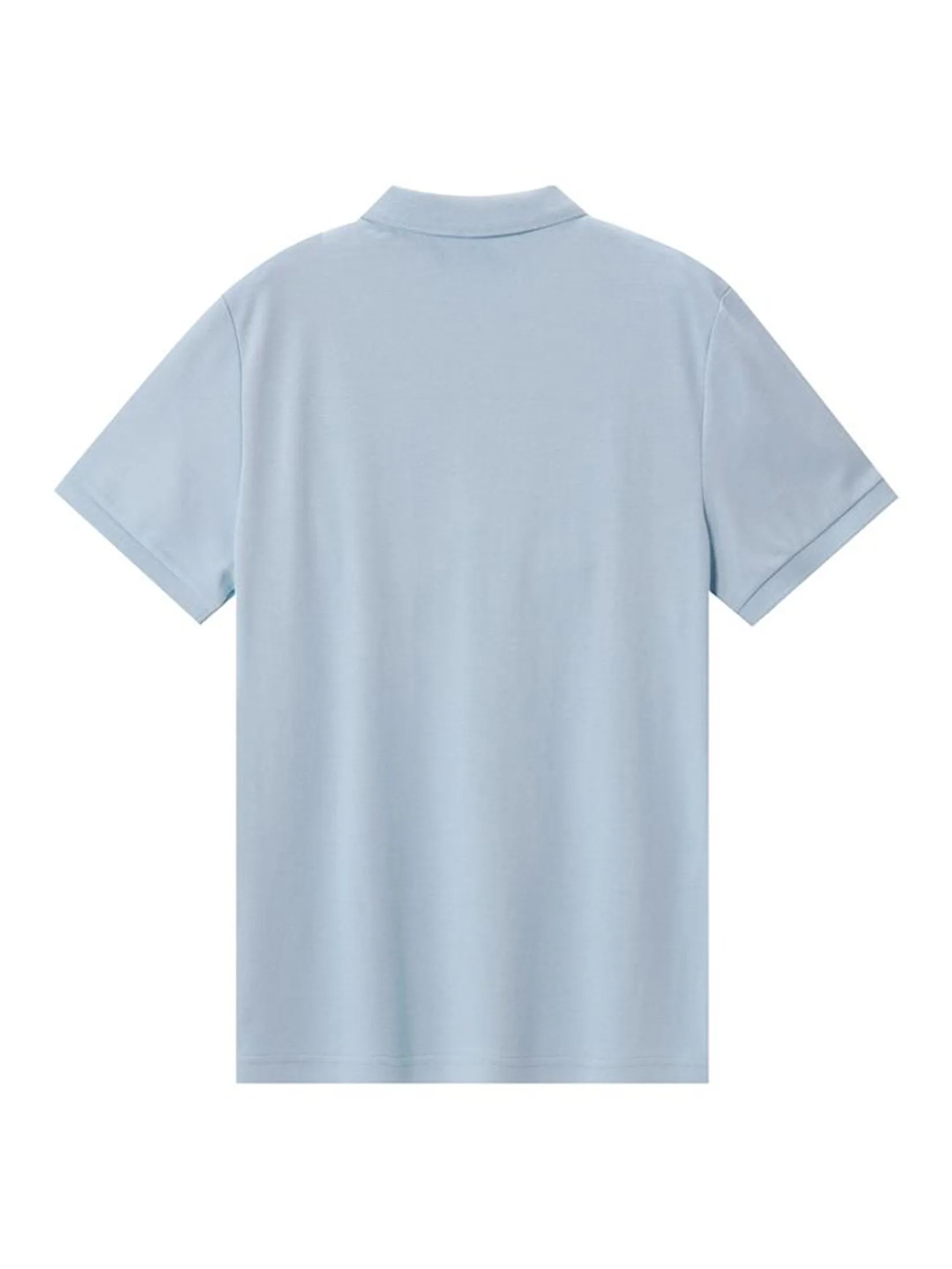 GIORDANO Men's Slim Pique Cool Polo Subdued Blue GIORDANO Men's Slim Pique Cool Polo Subdued Blue