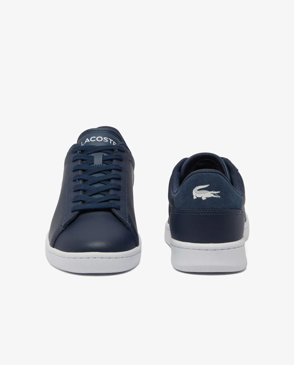 LACOSTE Men’s Carnaby Set Leather Sneakers Blue LACOSTE Men’s Carnaby Set Leather Sneakers Blue