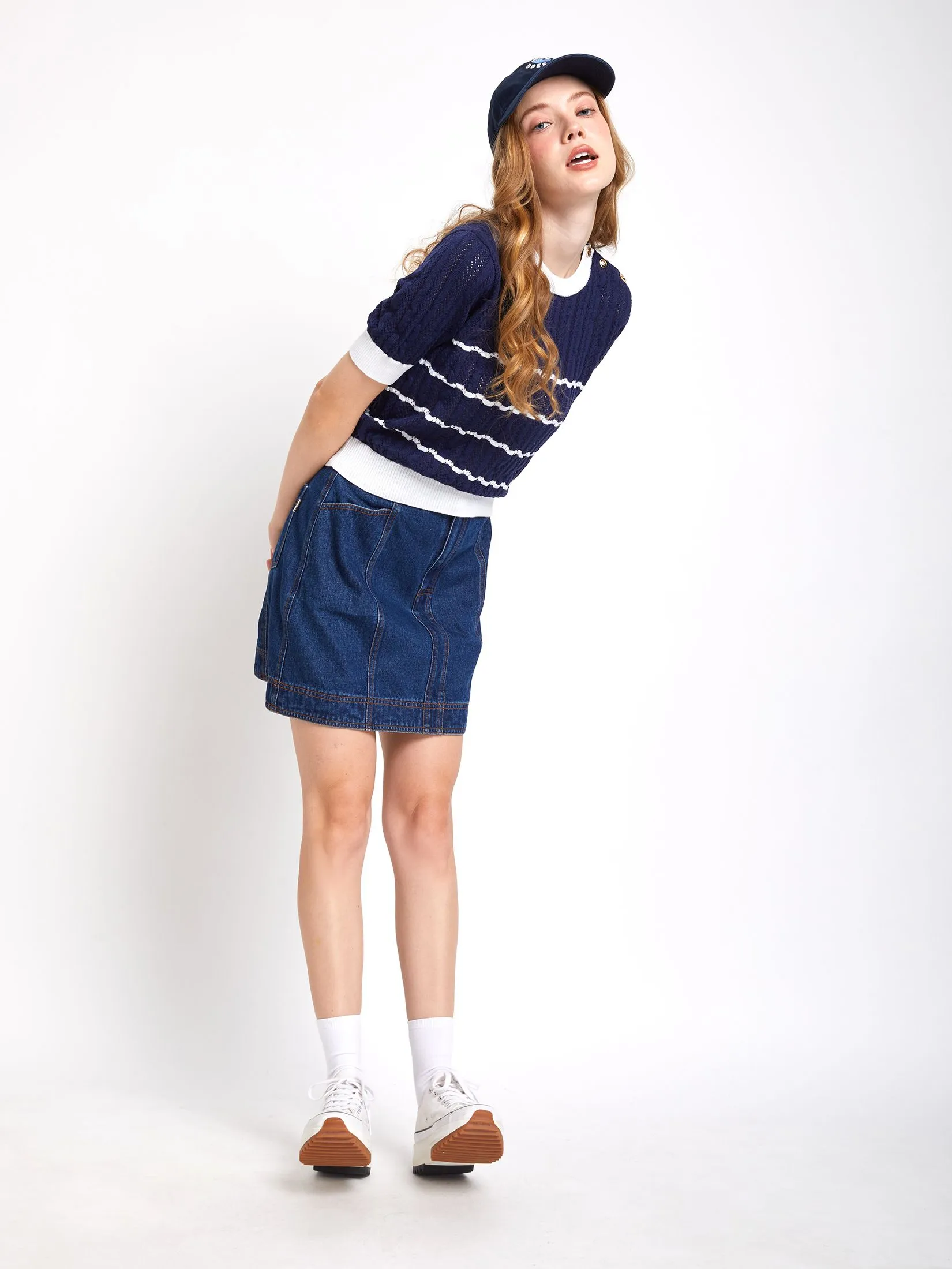 DEFRY 01 Women Sweater Short Sleeves 2503EASW032 DEFRY 01 Women Sweater Short Sleeves 2503EASW032