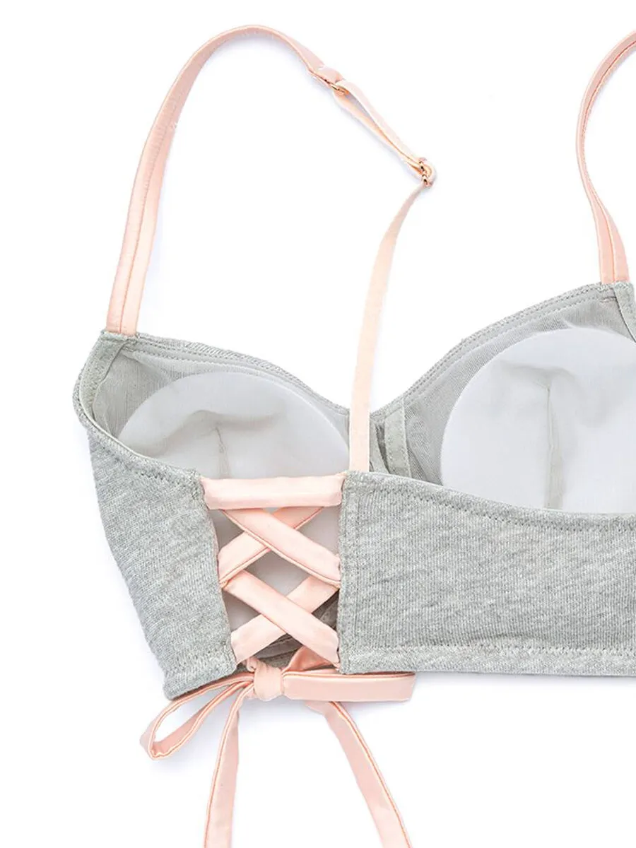 SABINA Maggie Mae Pretty On Me Wireless Bra - LightGrey SABINA Maggie Mae Pretty On Me Wireless Bra - LightGrey