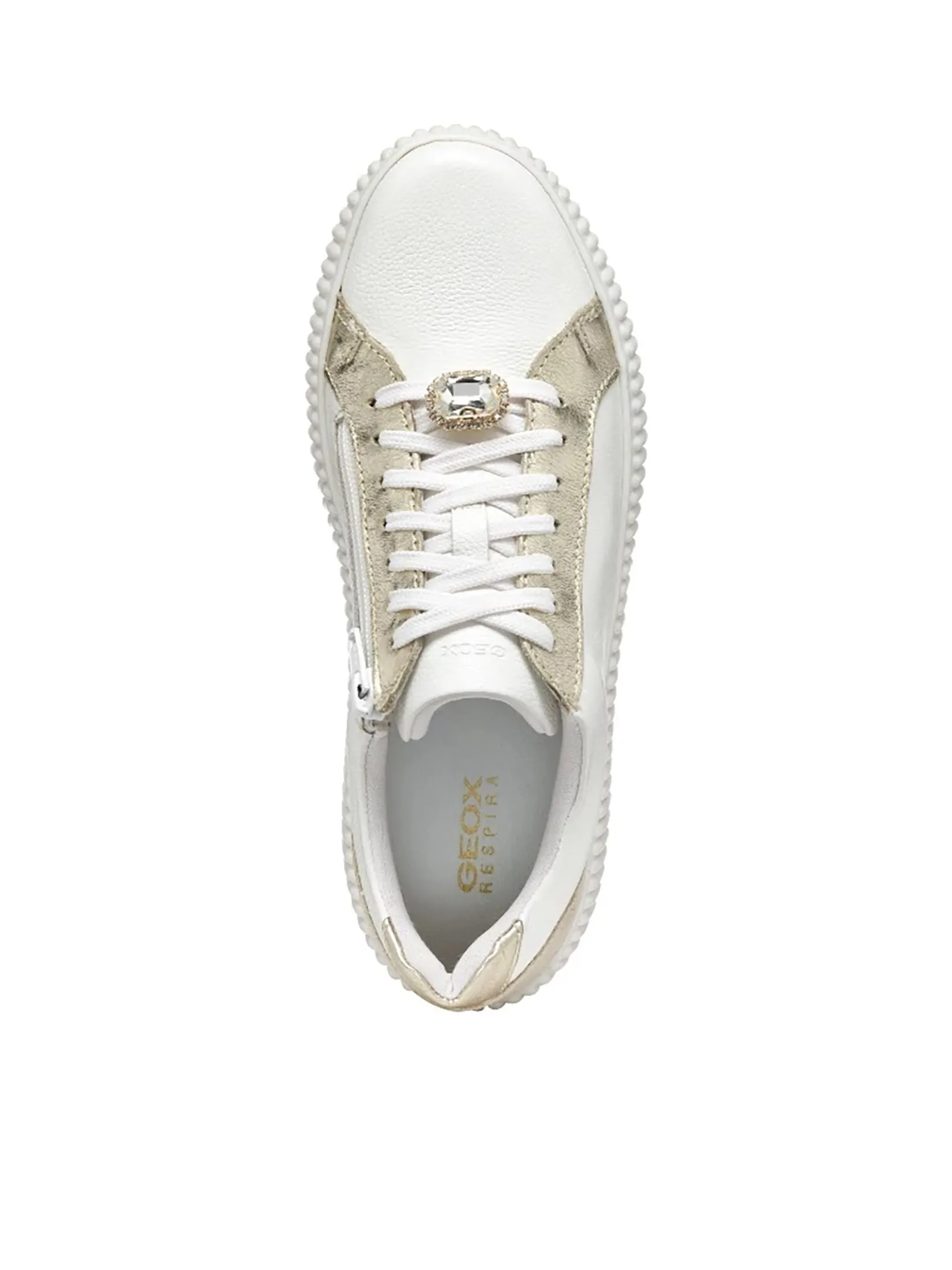 GEOX Women Sneakers D Graisy White/Light Taupe GEOX Women Sneakers D Graisy White/Light Taupe