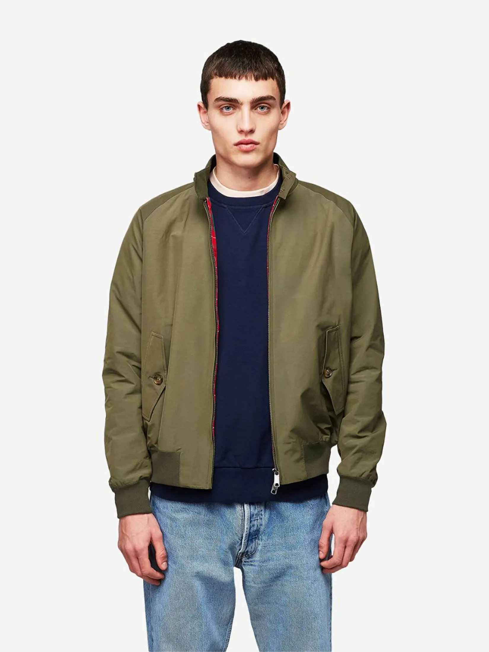 BARACUTA Unisex Harrington Jacket G9 Army BARACUTA Unisex Harrington Jacket G9 Army