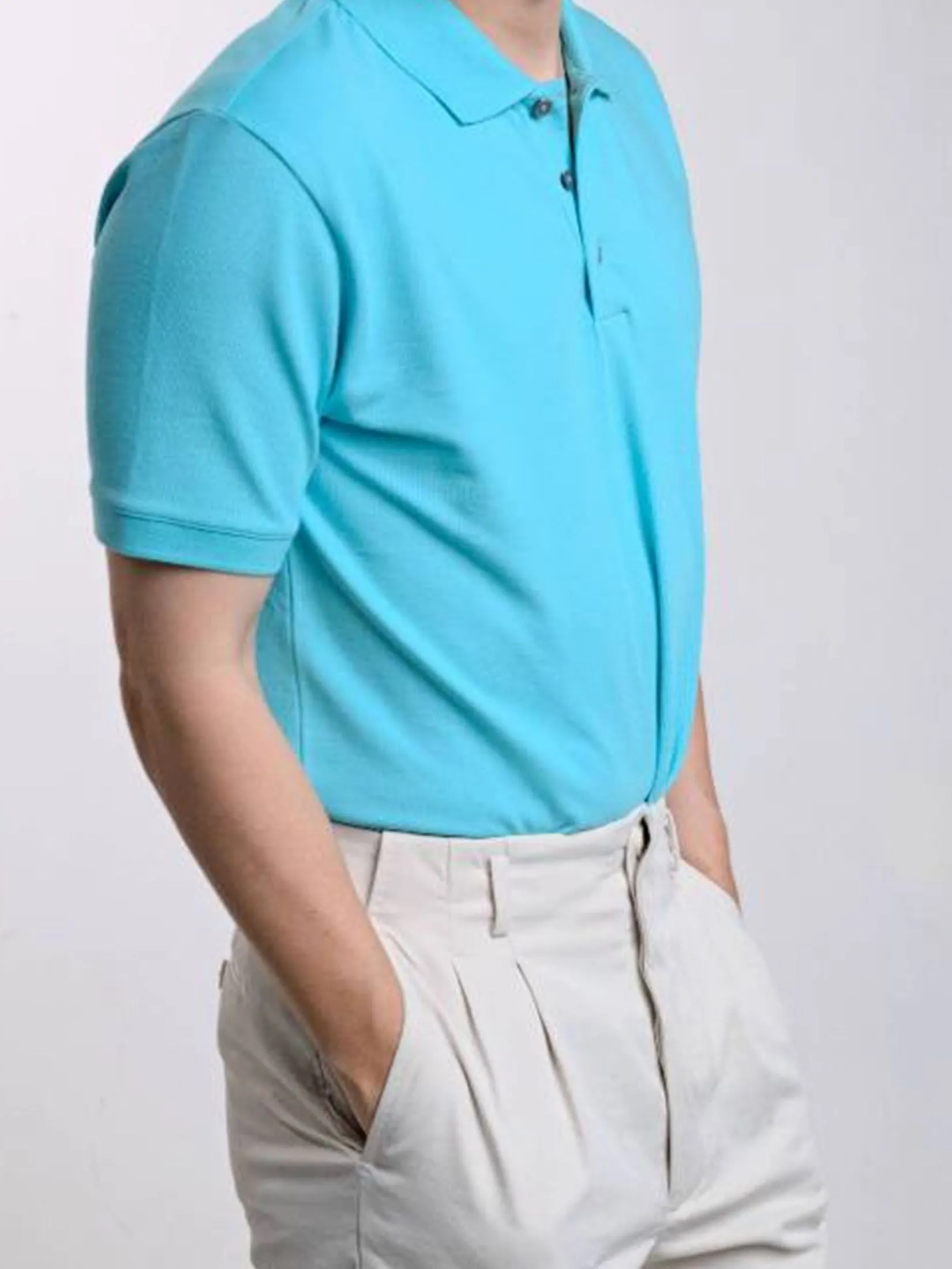 Era-won Men Polo Shirt Blue Era-won Men Polo Shirt Blue