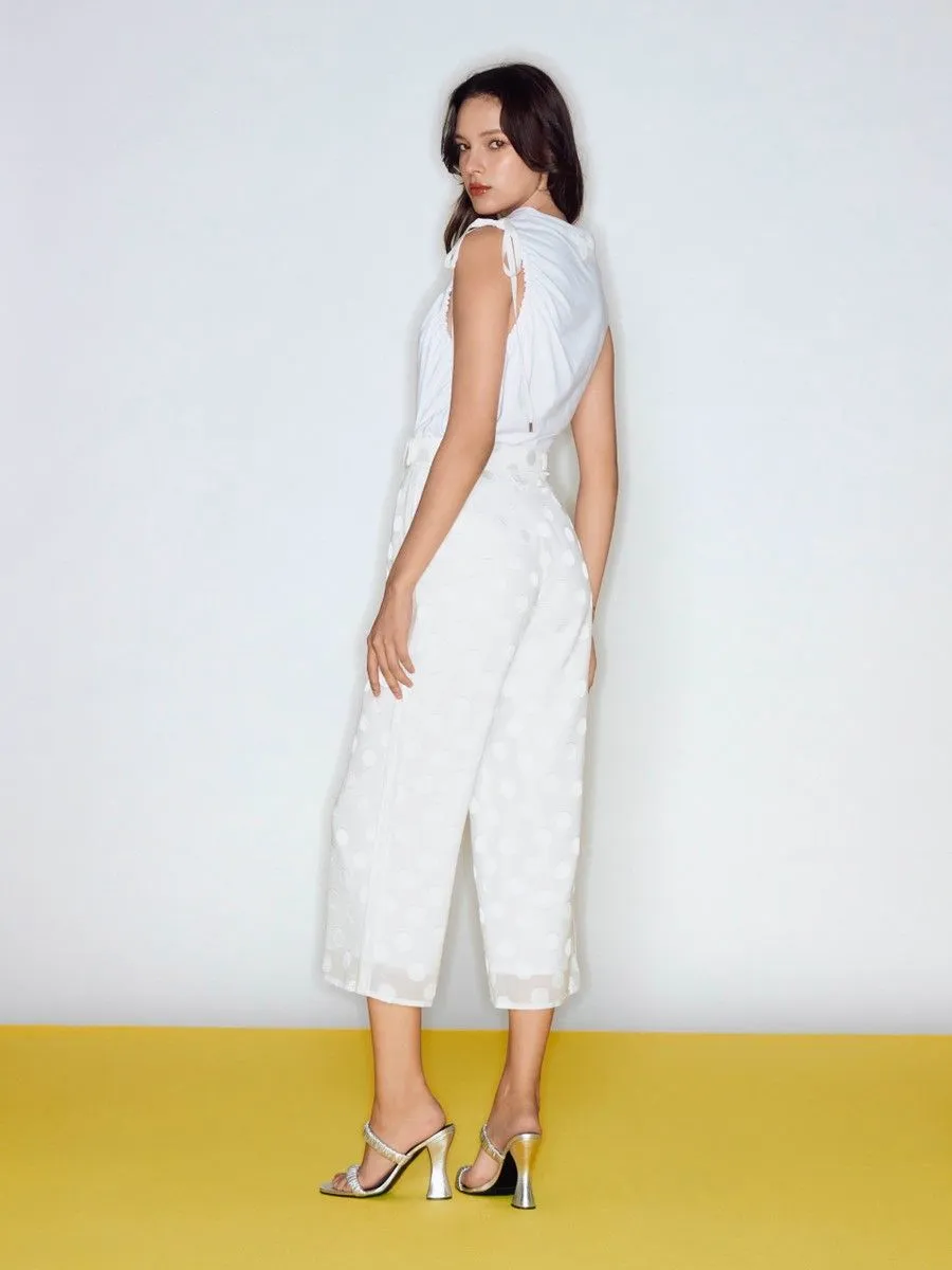 ASV (RS24) Suzette Silk Organza Women Pants White ASV (RS24) Suzette Silk Organza Women Pants White