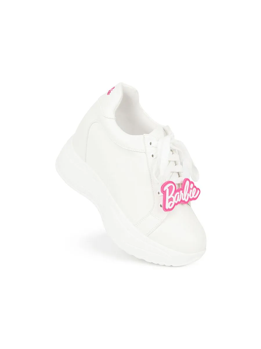 SHU WOMEN  X BARBIE SNEAKERS PLATFORM 4"  -WHITE SHU WOMEN  X BARBIE SNEAKERS PLATFORM 4"  -WHITE