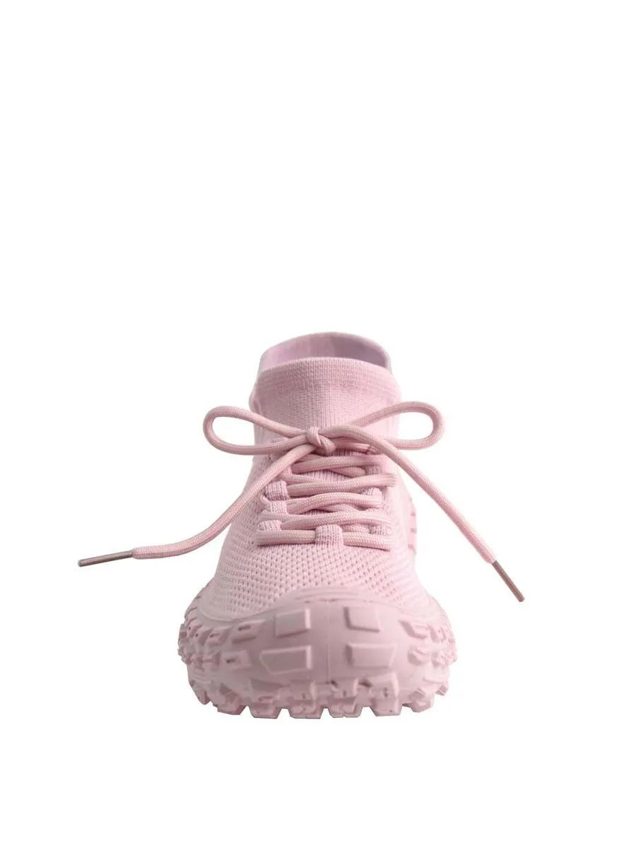 VILLAINS SF ROBOT-2 Women's Platform Comfort Sock Sneakers DARK PINK WHITE VILLAINS SF ROBOT-2 Women's Platform Comfort Sock Sneakers DARK PINK WHITE