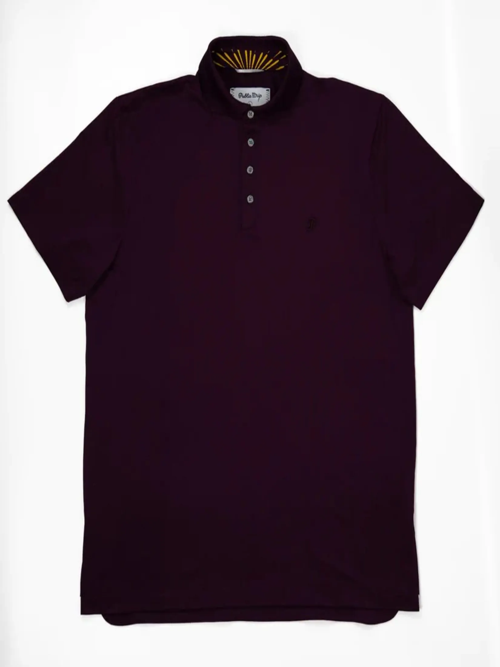 Public Drip ATHLETE TONAL POLO IN MAROON