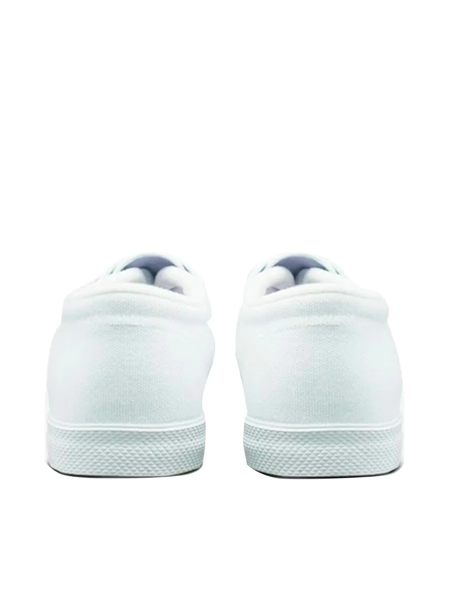 BREAKER Canvas Student Shoes 4X4 White BREAKER Canvas Student Shoes 4X4 White