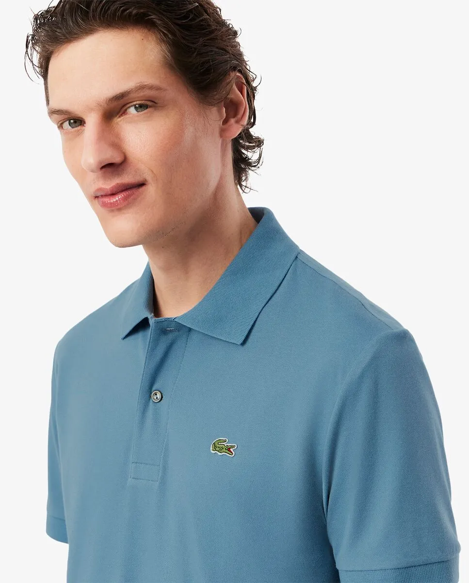 LACOSTE Classic Fit L.12.12 LIGHT Piqu  Polo Shirt Blue LACOSTE Classic Fit L.12.12 LIGHT Piqu  Polo Shirt Blue