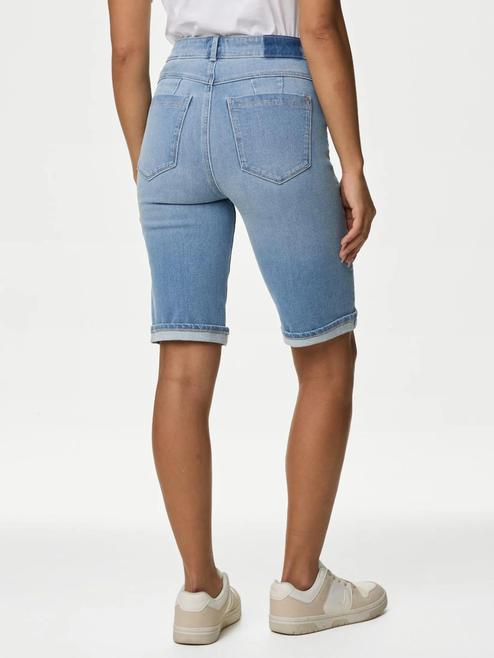 MARKS & SPENCER Women Shorts Magic Shaping Denim High Waisted MARKS & SPENCER Women Shorts Magic Shaping Denim High Waisted