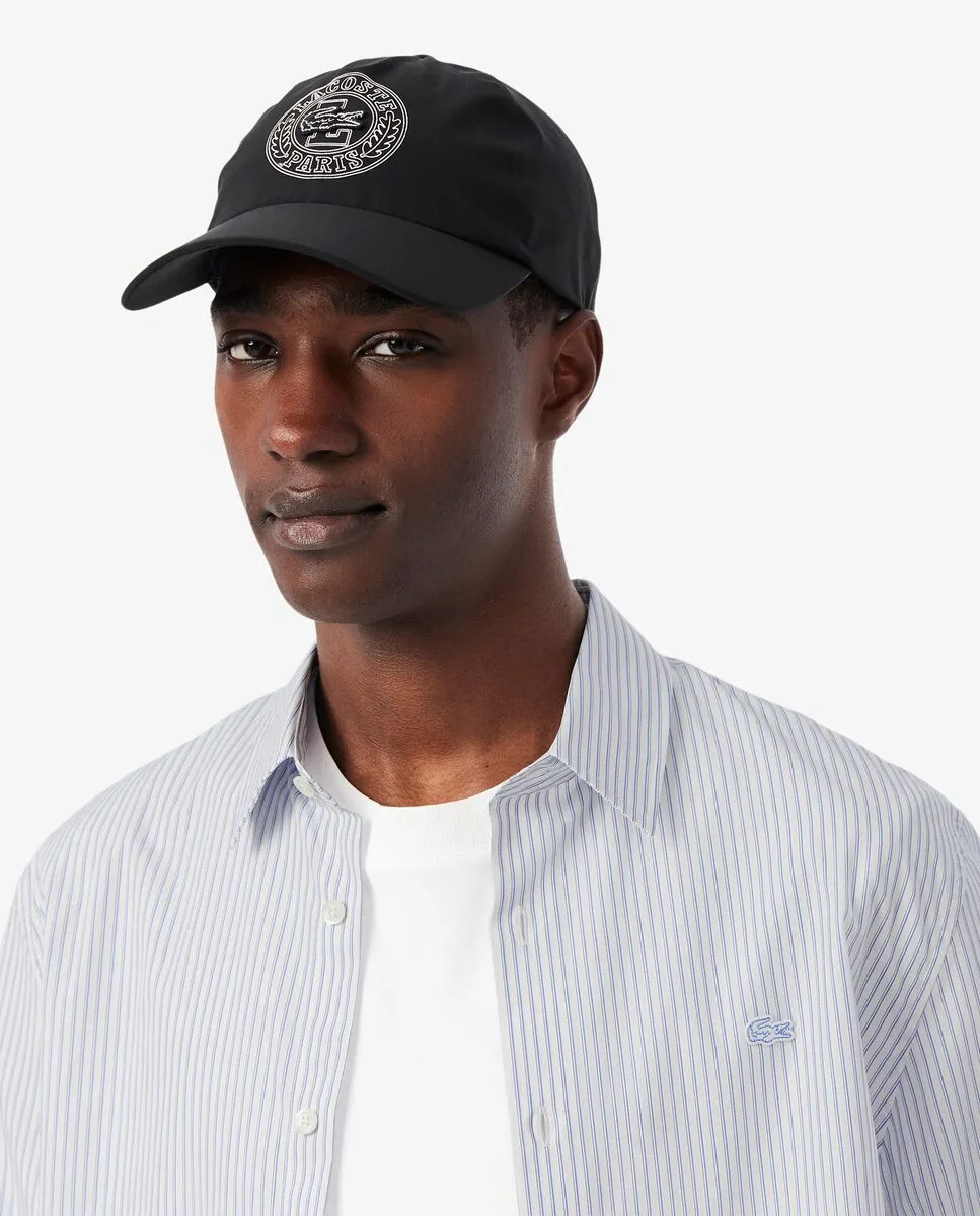 LACOSTE Regular Fit Striped Poplin Shirt White LACOSTE Regular Fit Striped Poplin Shirt White