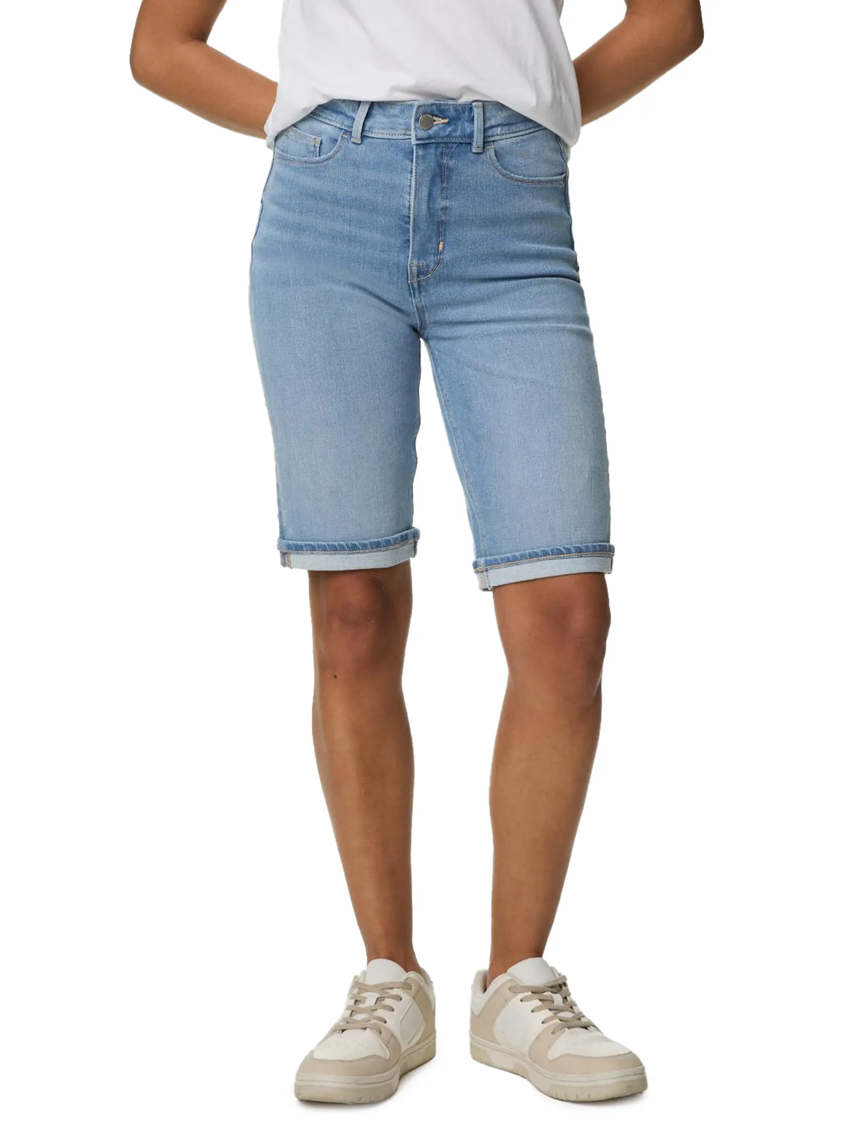 MARKS & SPENCER Women Shorts Magic Shaping Denim High Waisted MARKS & SPENCER Women Shorts Magic Shaping Denim High Waisted