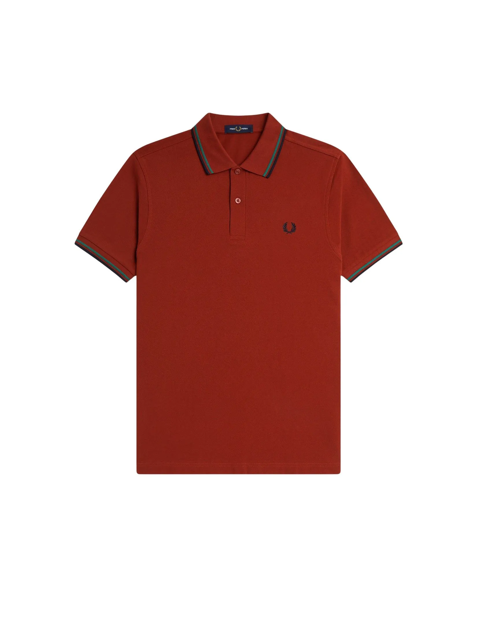 Fred Perry Men TWIN TIPPED FRED PERRY SHIRT Red Fred Perry Men TWIN TIPPED FRED PERRY SHIRT Red