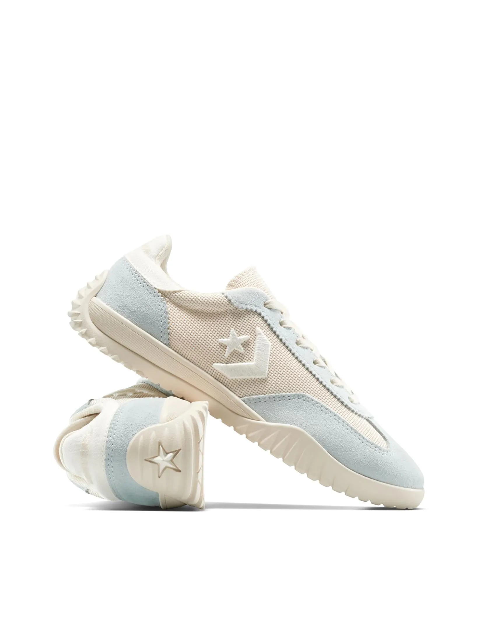CONVERSE Women Sneakers Run Star Trainer Open Woven OX Cream/Blue CONVERSE Women Sneakers Run Star Trainer Open Woven OX Cream/Blue