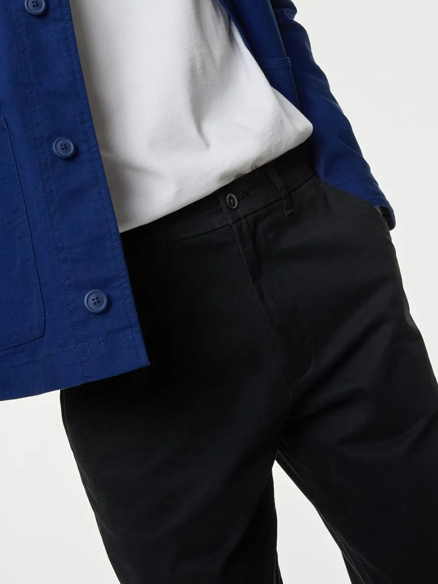 MARKS & SPENCER Men Chinos Loose Fit Stretch Y0_Black MARKS & SPENCER Men Chinos Loose Fit Stretch Y0_Black