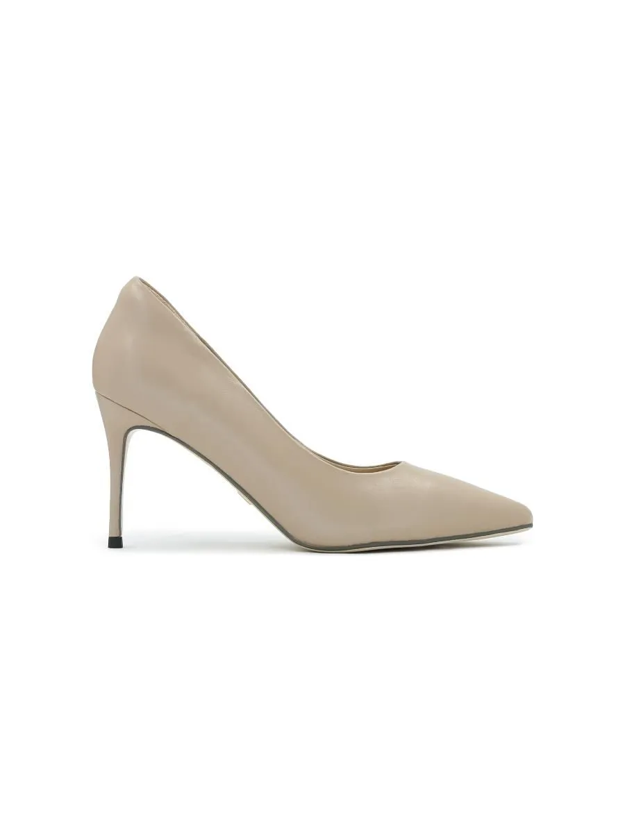 SHU WOMEN  CELEB HEELS 3.5" IN MILAN - MATTE NUDE SHU WOMEN  CELEB HEELS 3.5" IN MILAN - MATTE NUDE
