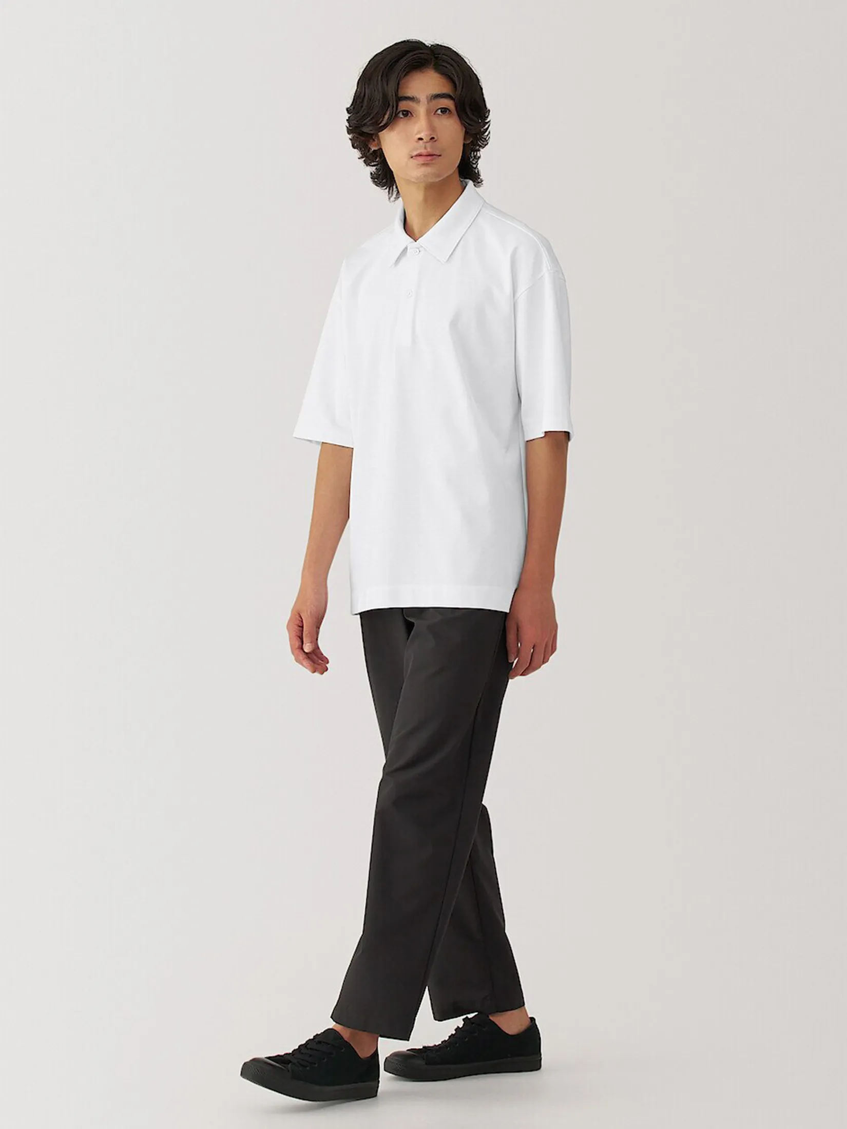 MUJI Men Polo Shirt  Cool Touch Half Sleeve MUJI Men Polo Shirt  Cool Touch Half Sleeve