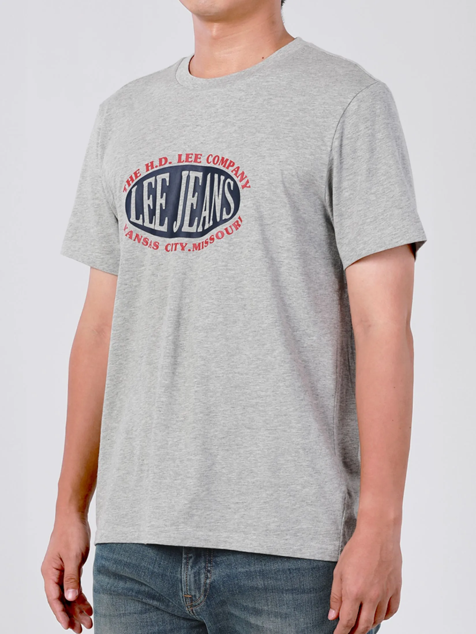 LEE Men's Tee Short Sleeve Regular Fit Grey LEE Men's Tee Short Sleeve Regular Fit Grey