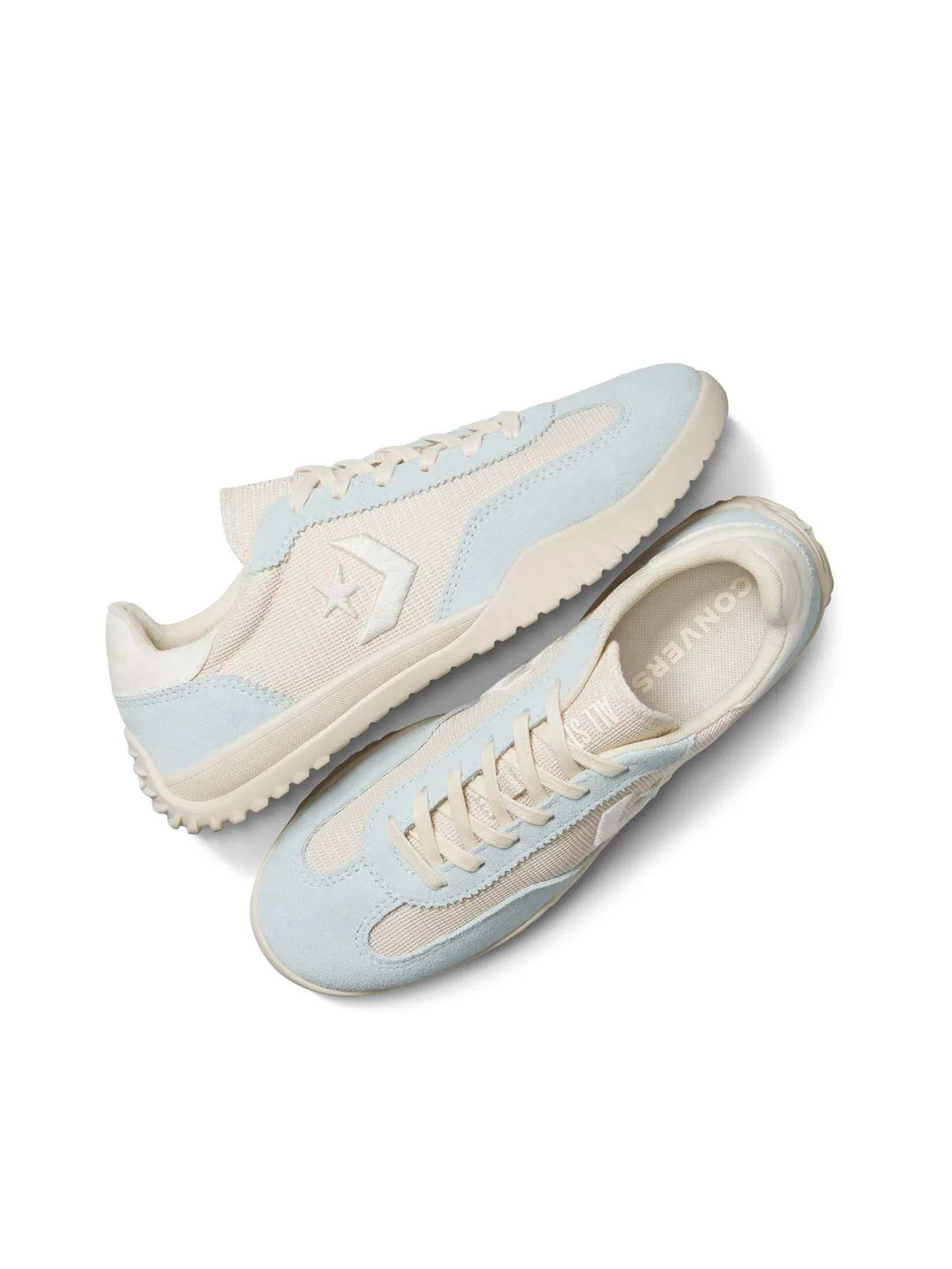 CONVERSE Women Sneakers Run Star Trainer Open Woven OX Cream/Blue CONVERSE Women Sneakers Run Star Trainer Open Woven OX Cream/Blue